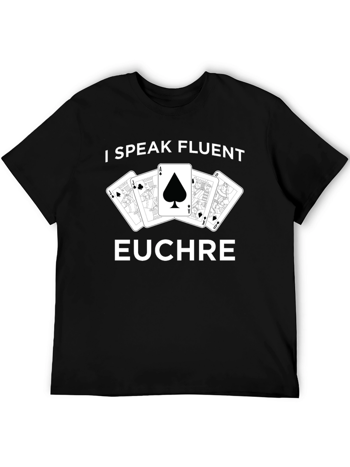 Fluent Euchre Card Game Graphic Tee