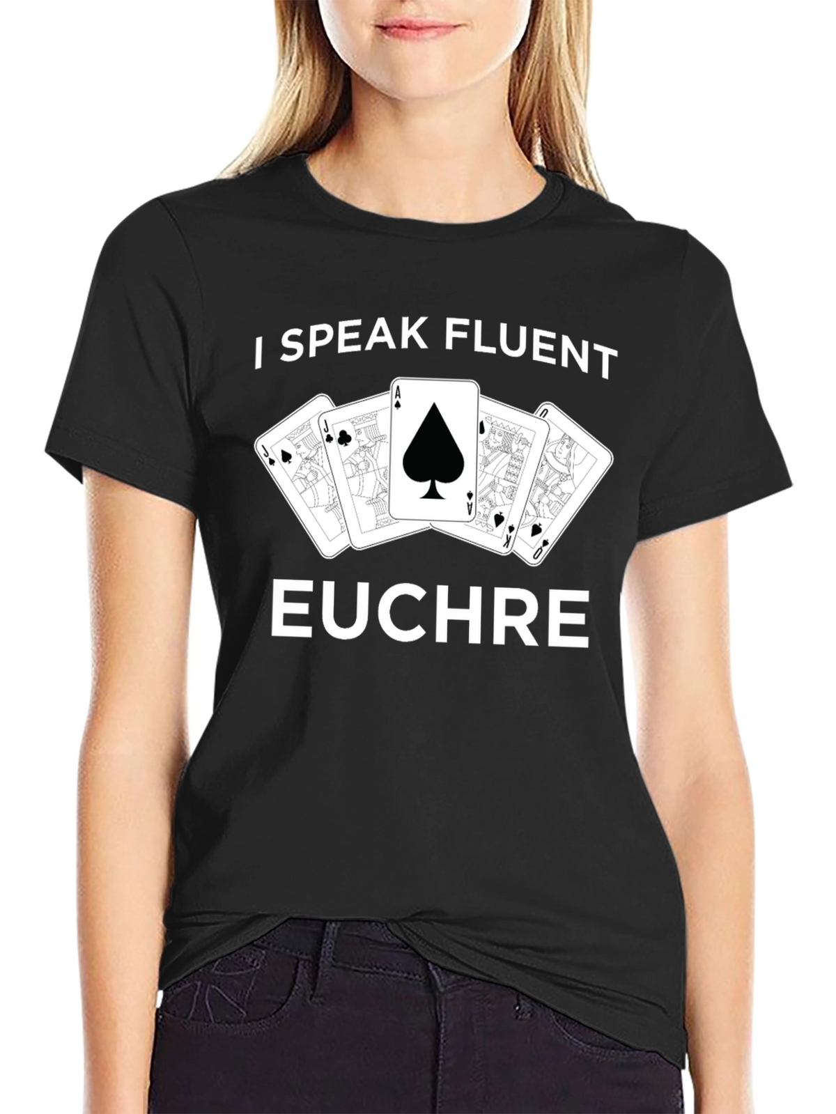 Fluent Euchre Card Game Graphic Tee