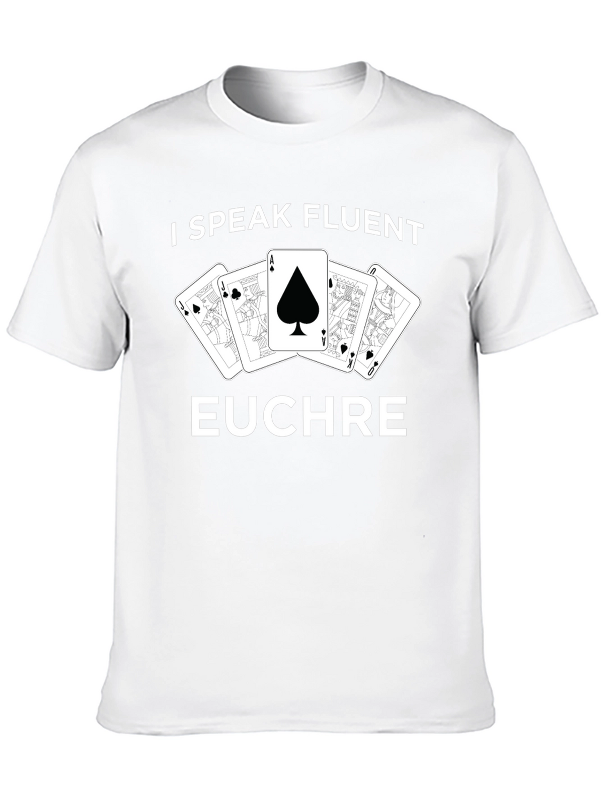 Fluent Euchre Card Game Graphic Tee