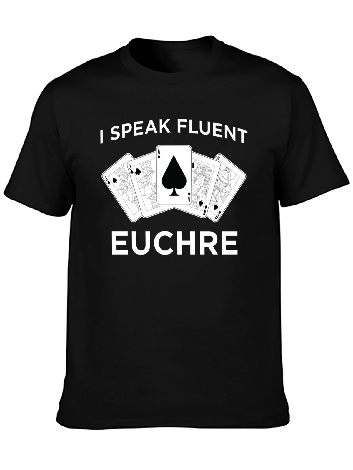 Fluent Euchre Card Game Graphic Tee