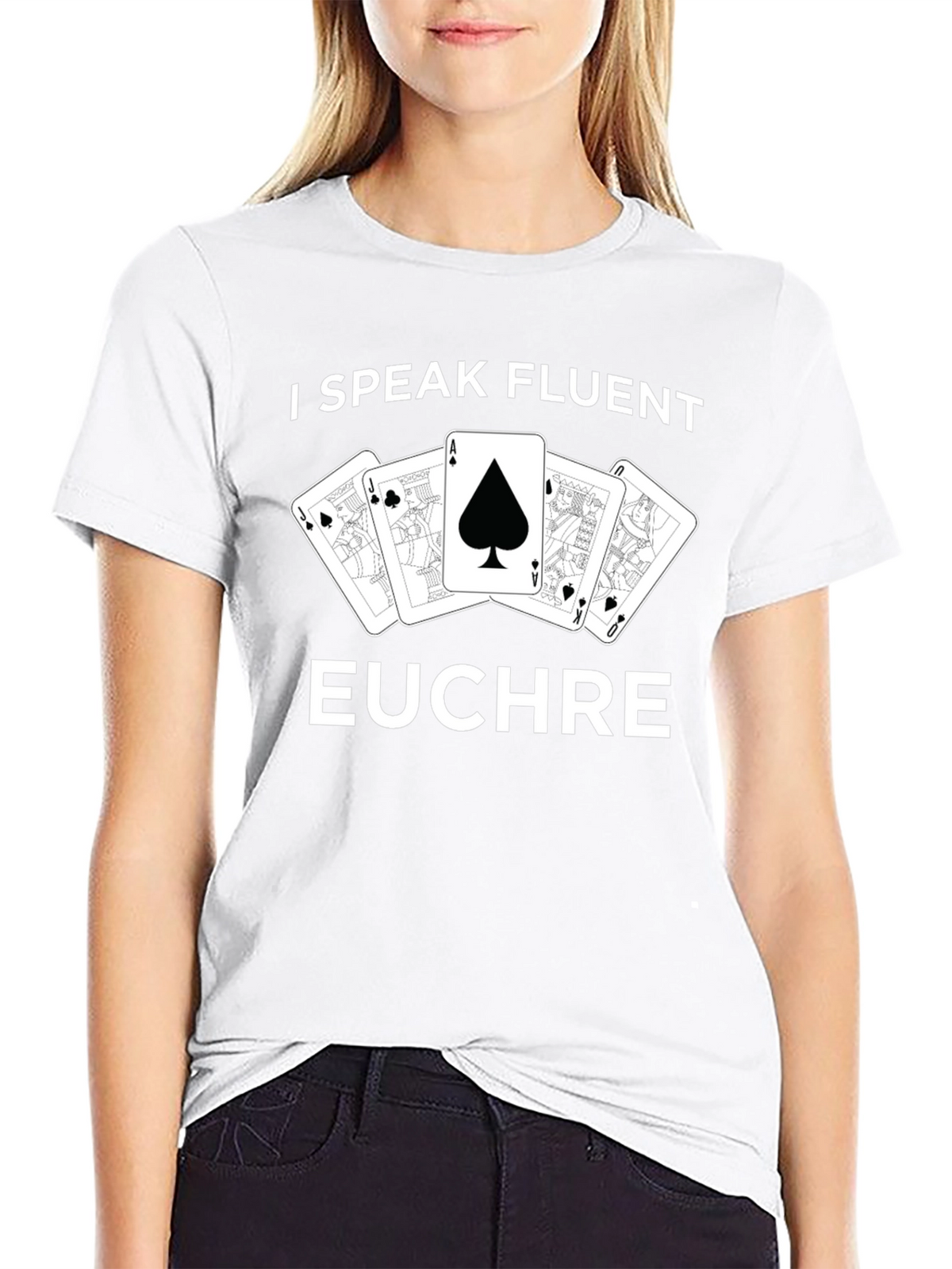Fluent Euchre Card Game Graphic Tee