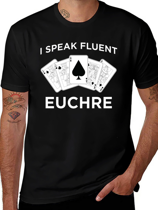 Fluent Euchre Card Game Graphic Tee