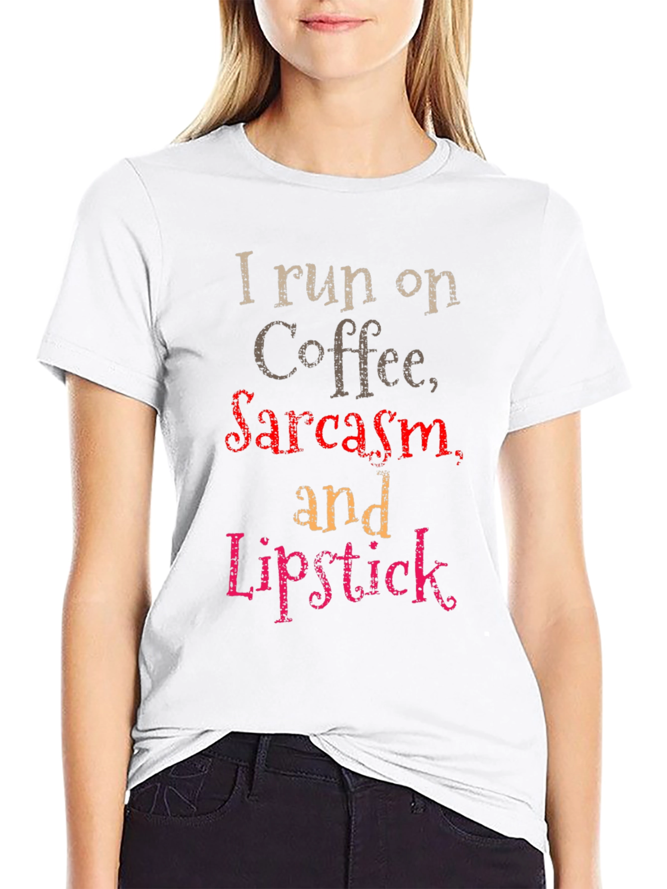 Coffee Sarcasm & Lipstick Graphic Tee