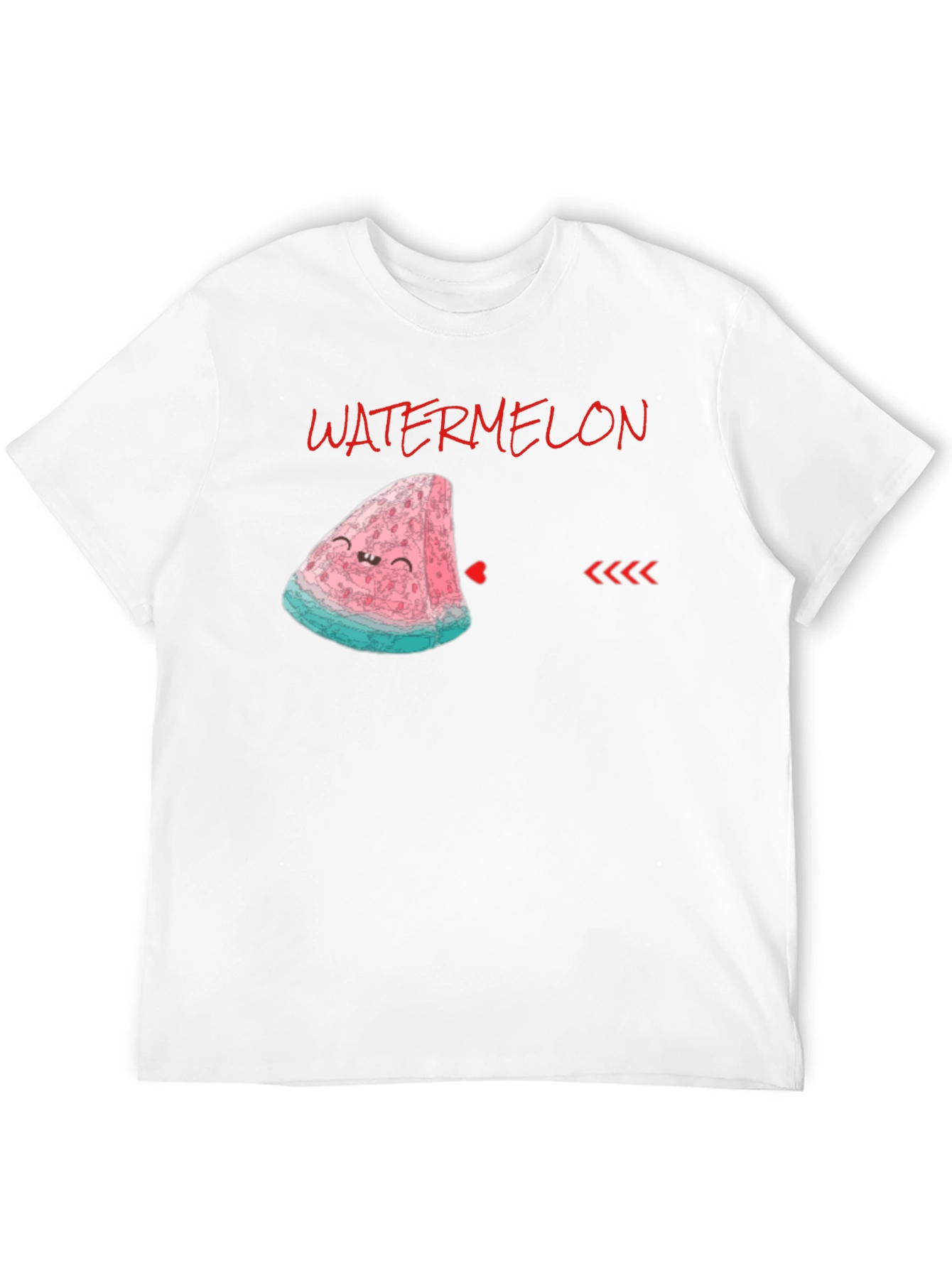 Cute Watermelon Slice Graphic Tee - Unisex Black Shirt