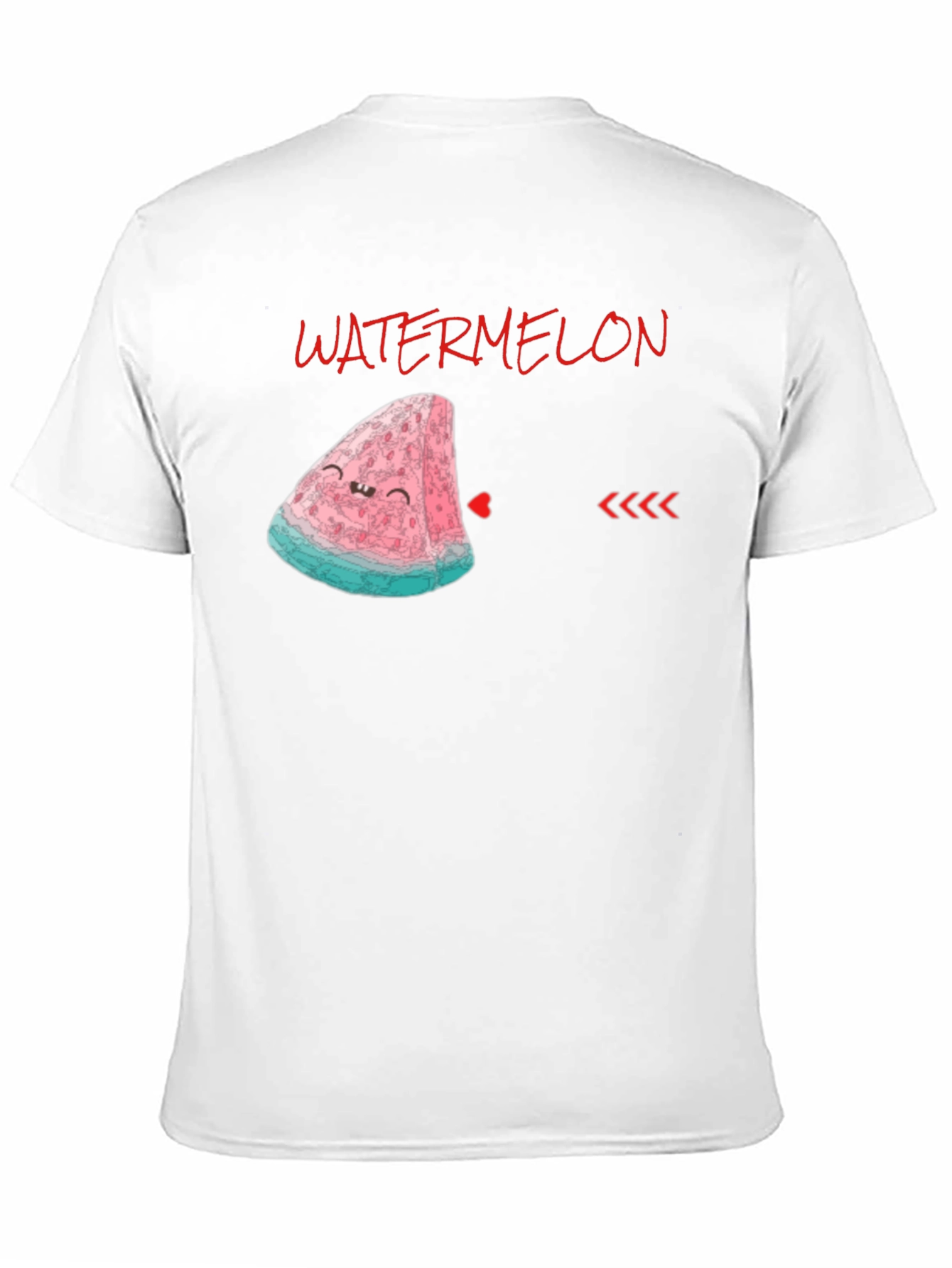 Cute Watermelon Slice Graphic Tee - Unisex Black Shirt