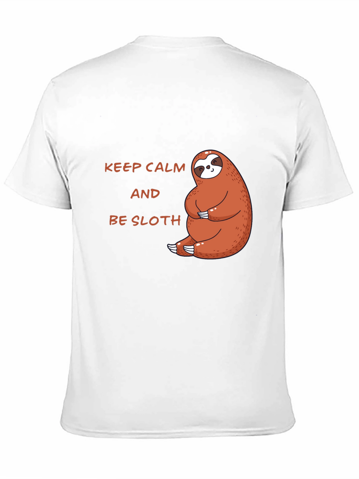 Keep Calm Be Sloth Black T-Shirt