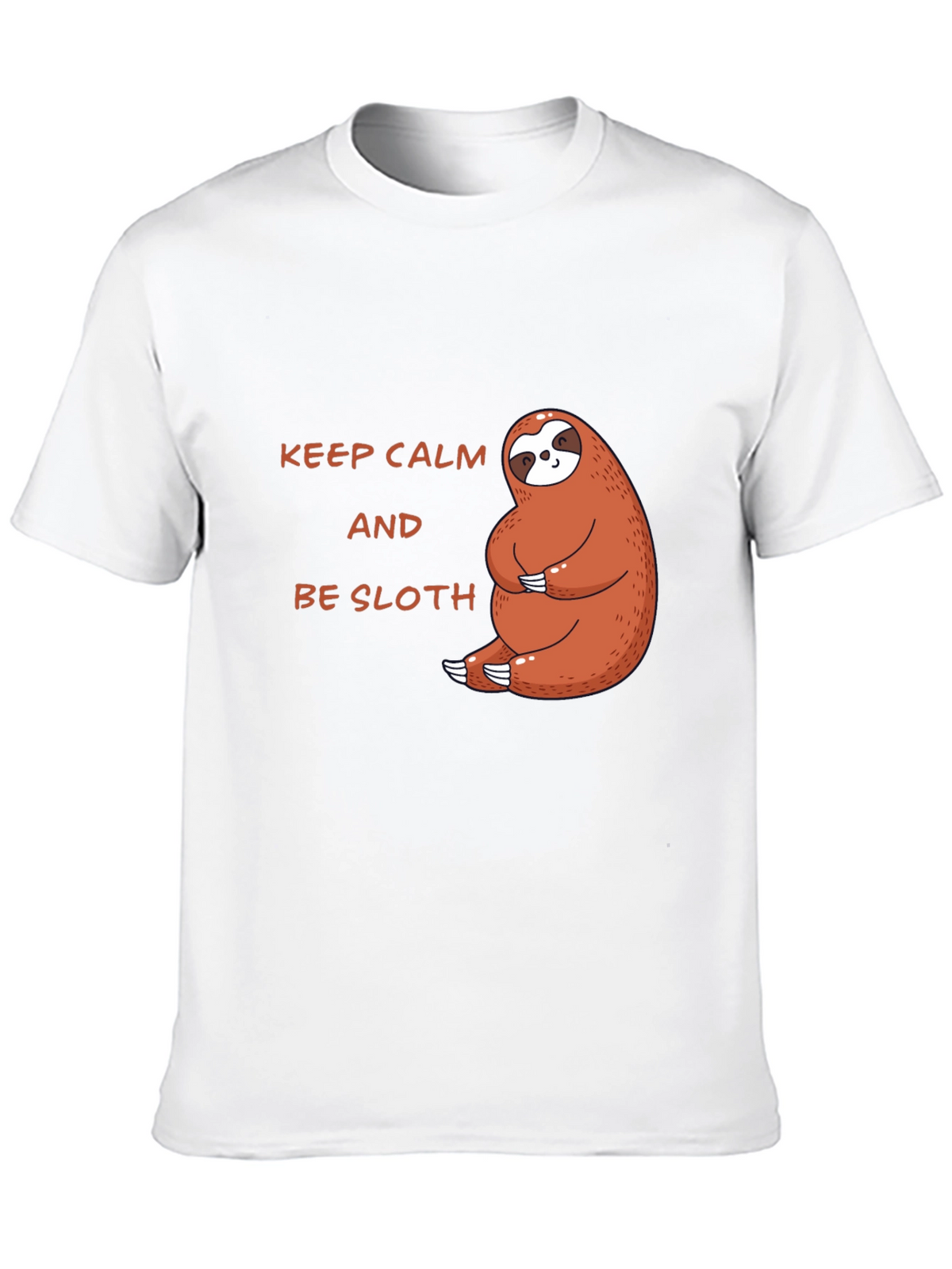 Keep Calm Be Sloth Black T-Shirt