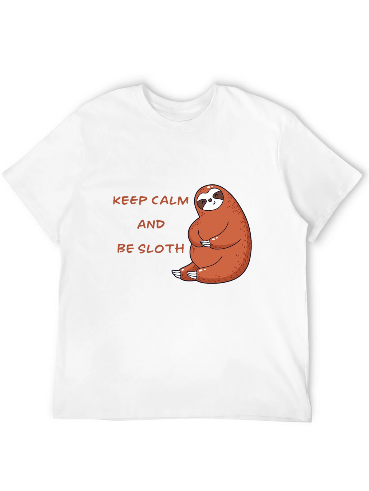Keep Calm Be Sloth Black T-Shirt