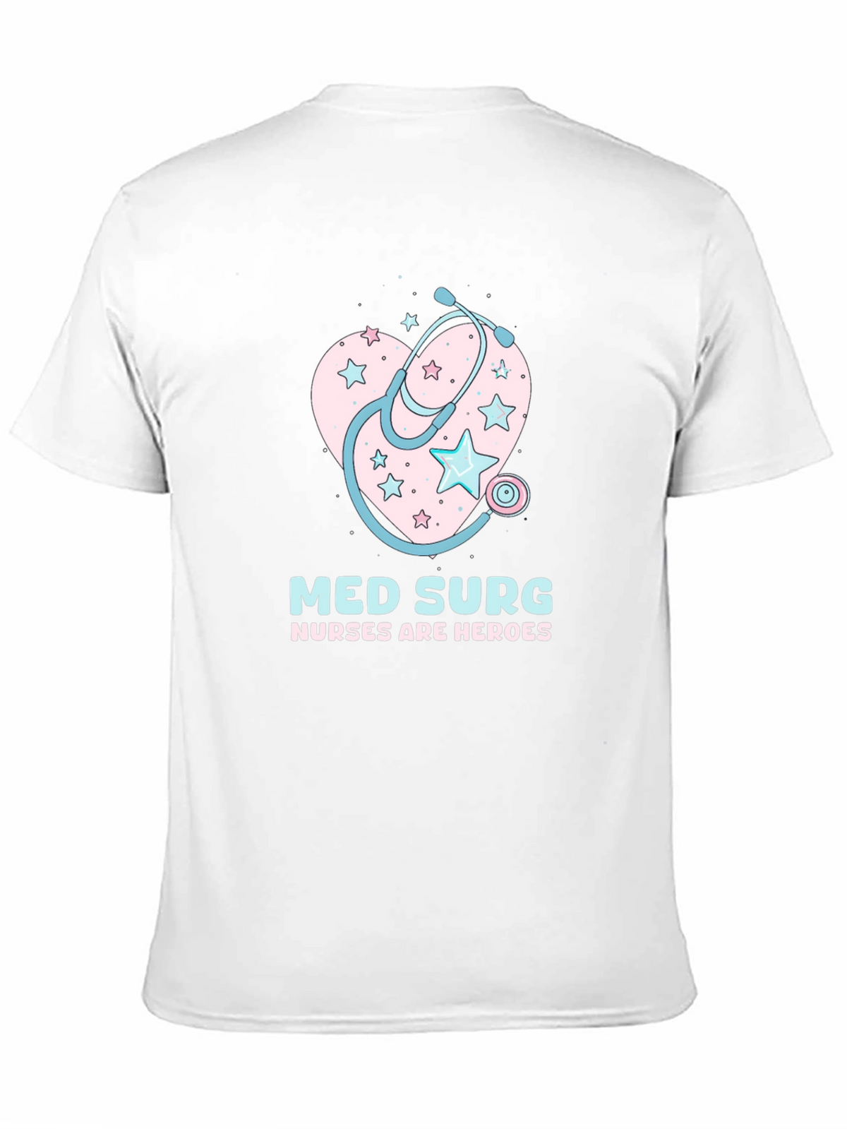 Med Surg Nurse Heroes Black T-Shirt
