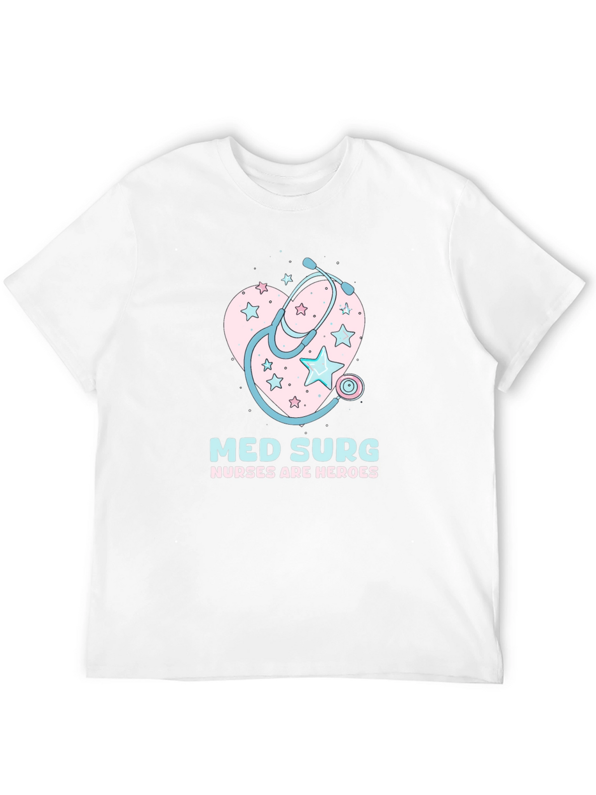 Med Surg Nurse Heroes Black T-Shirt
