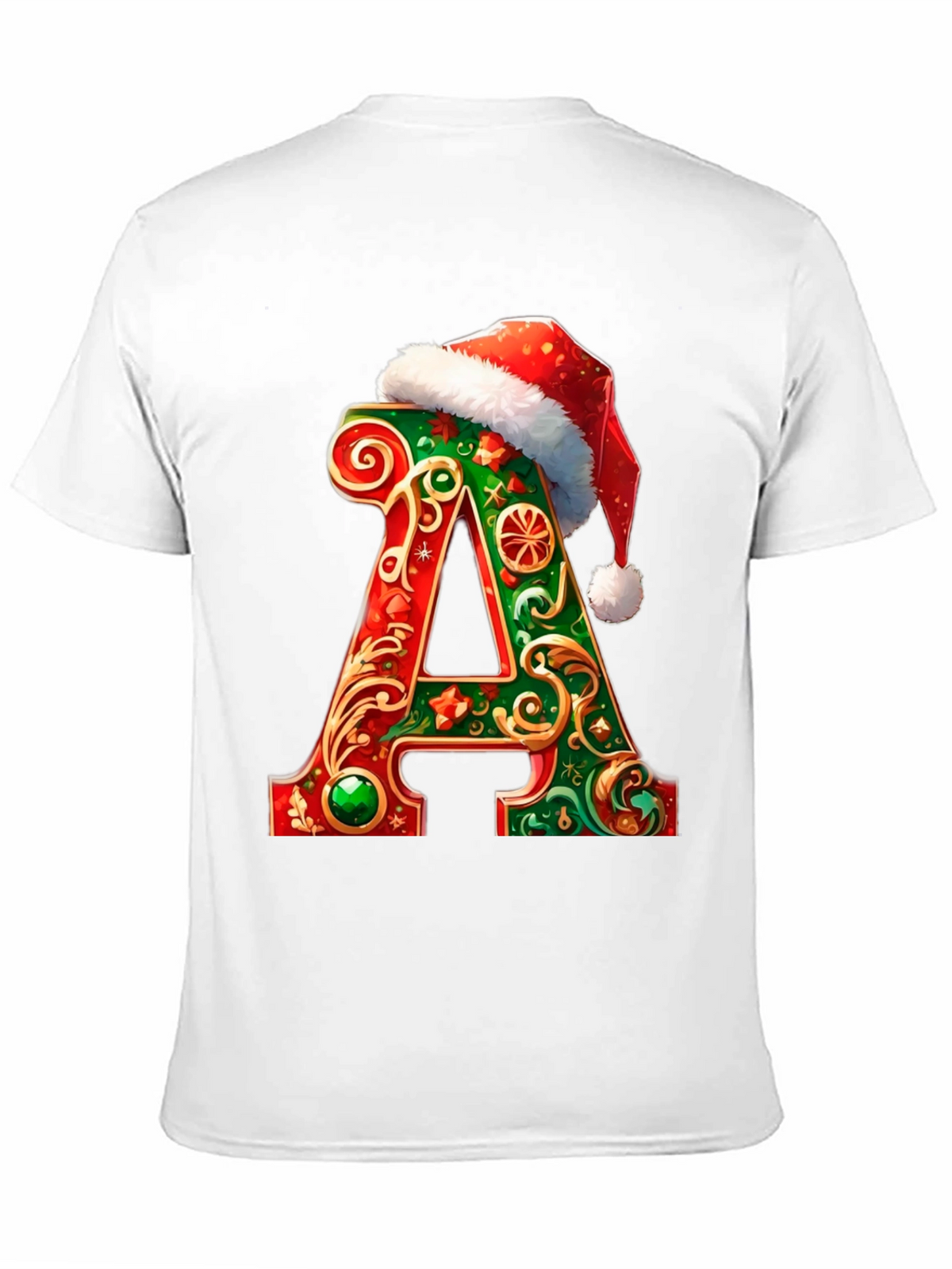 Festive Initial A Christmas T-Shirt