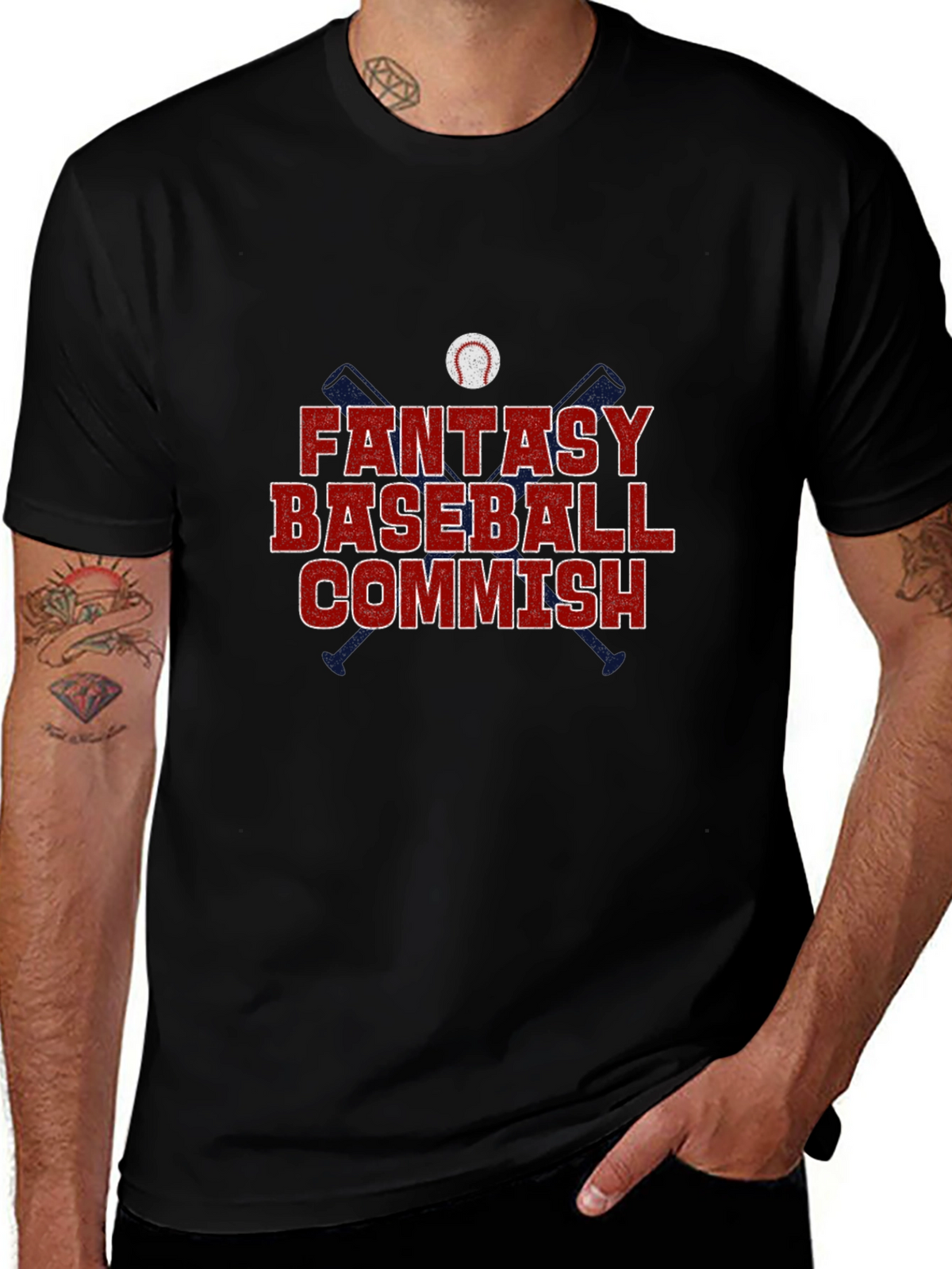 Fantasy Baseball Commish Graphic Tee