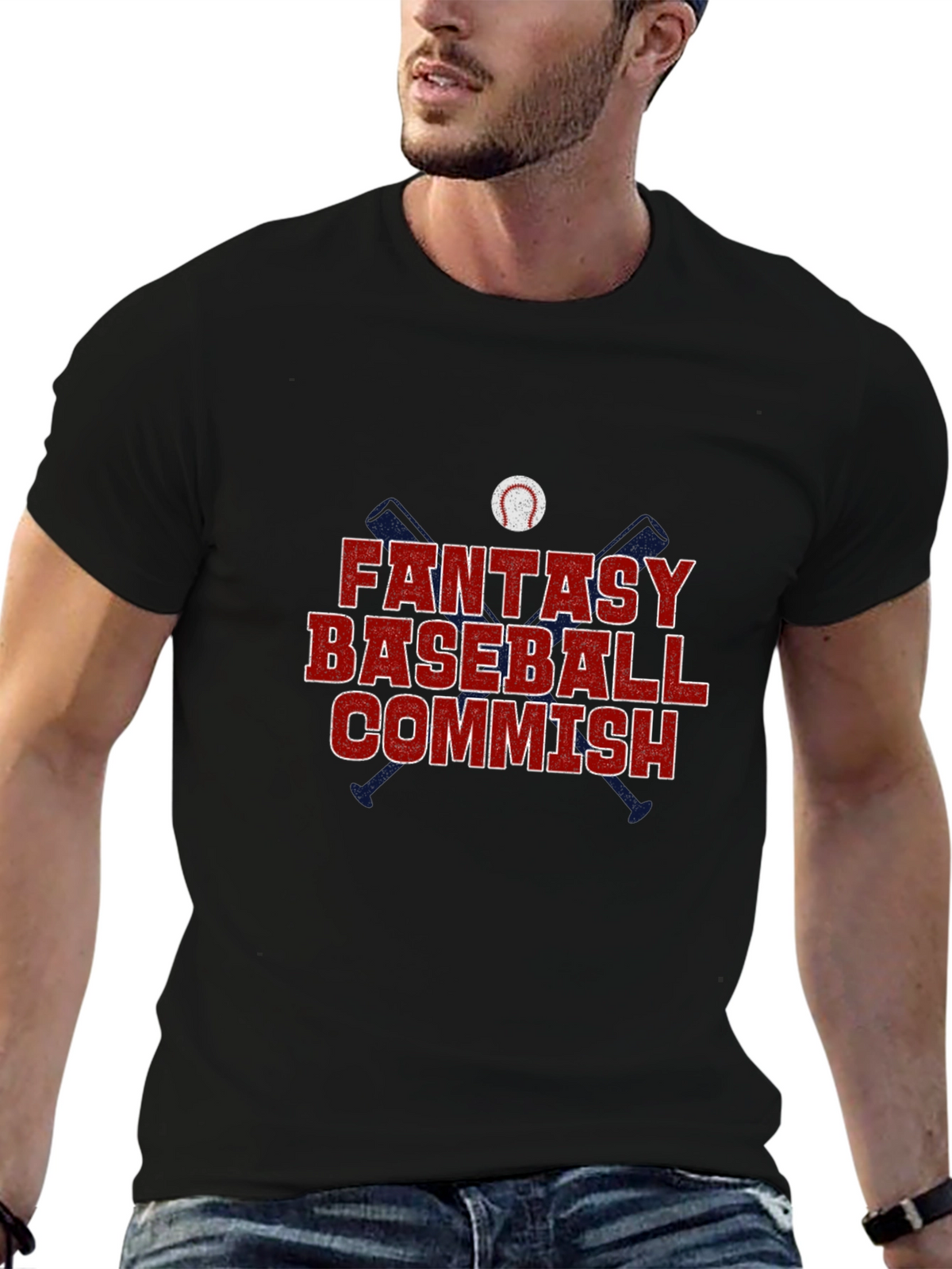 Fantasy Baseball Commish Graphic Tee