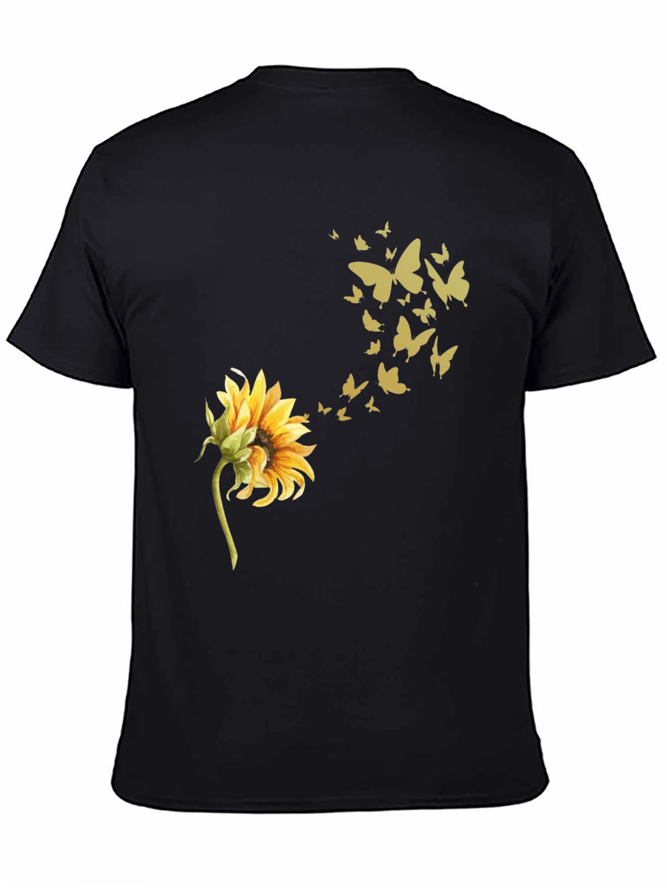 Sunflower Butterfly Graphic Tee