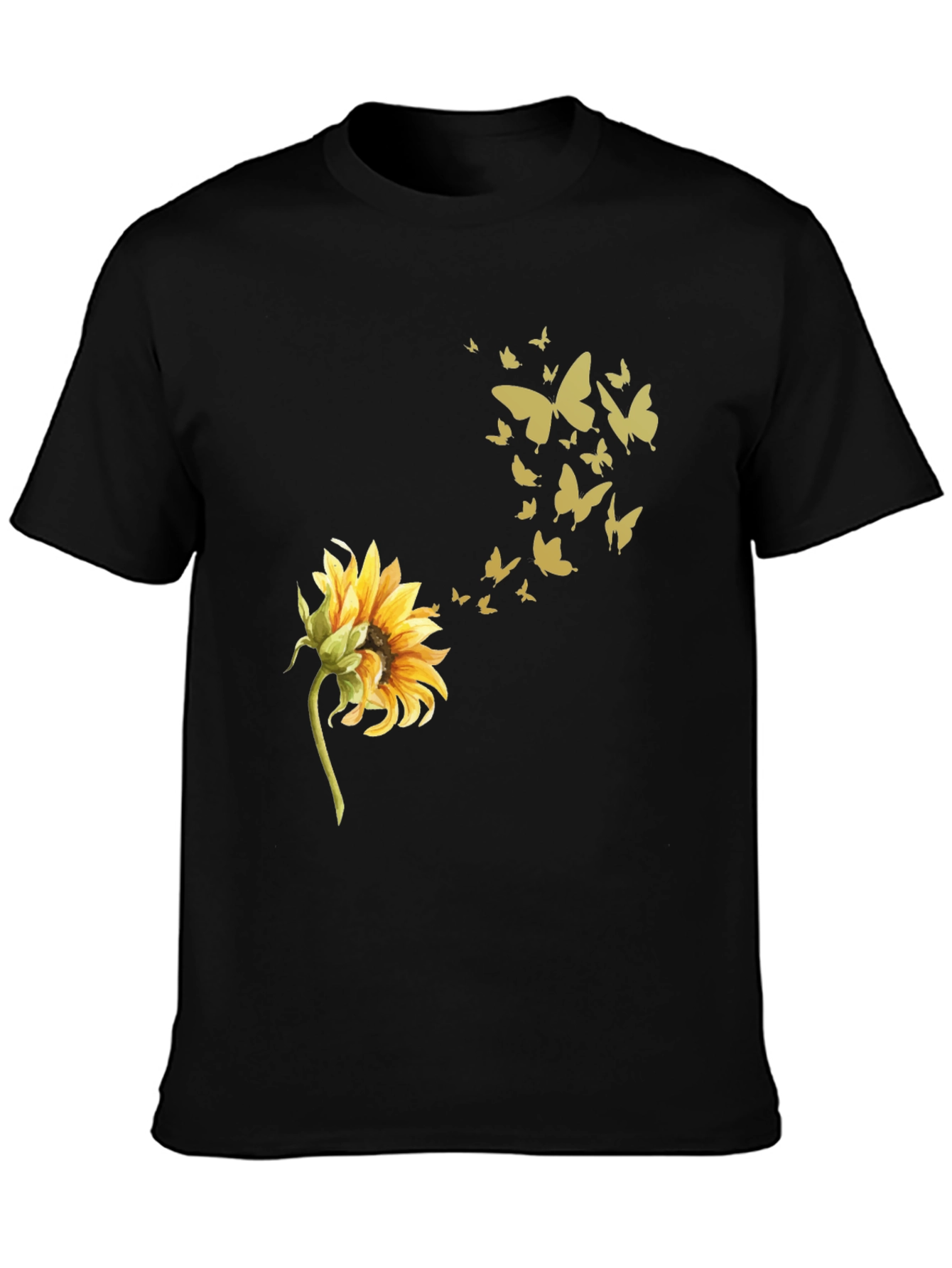 Sunflower Butterfly Graphic Tee