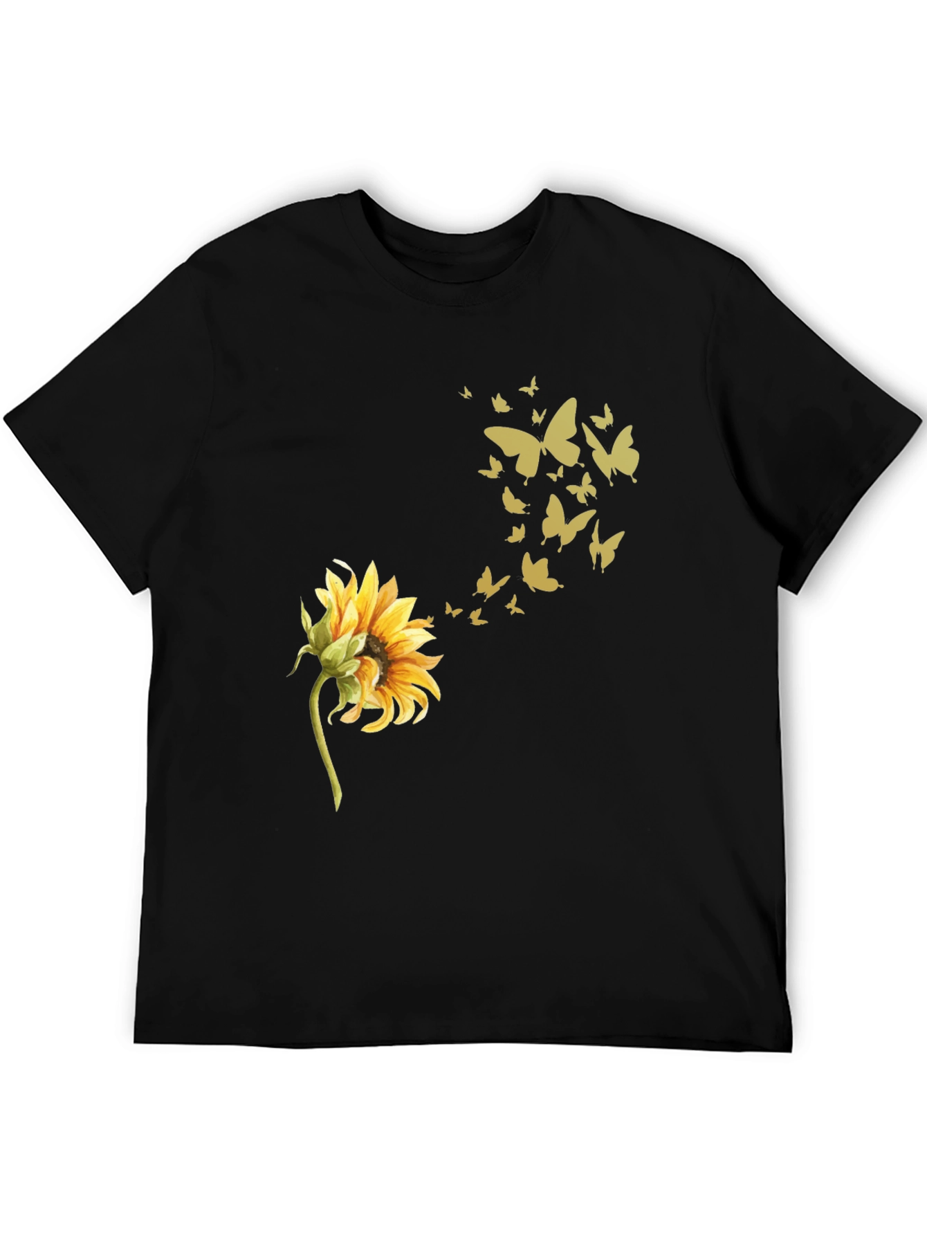 Sunflower Butterfly Graphic Tee