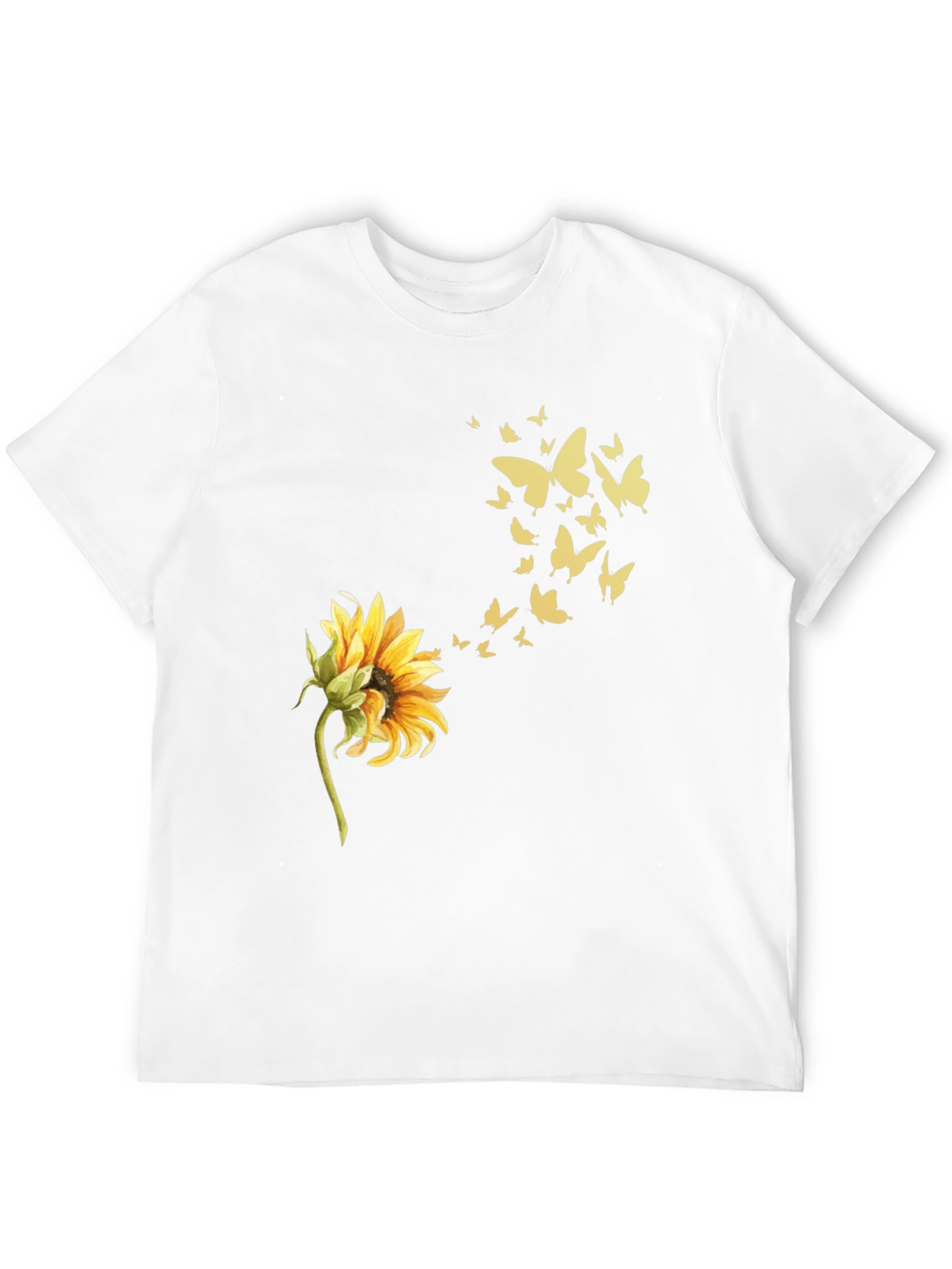 Sunflower Butterfly Graphic Tee