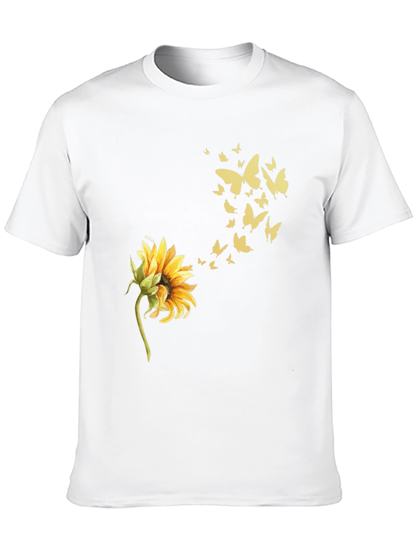 Sunflower Butterfly Graphic Tee