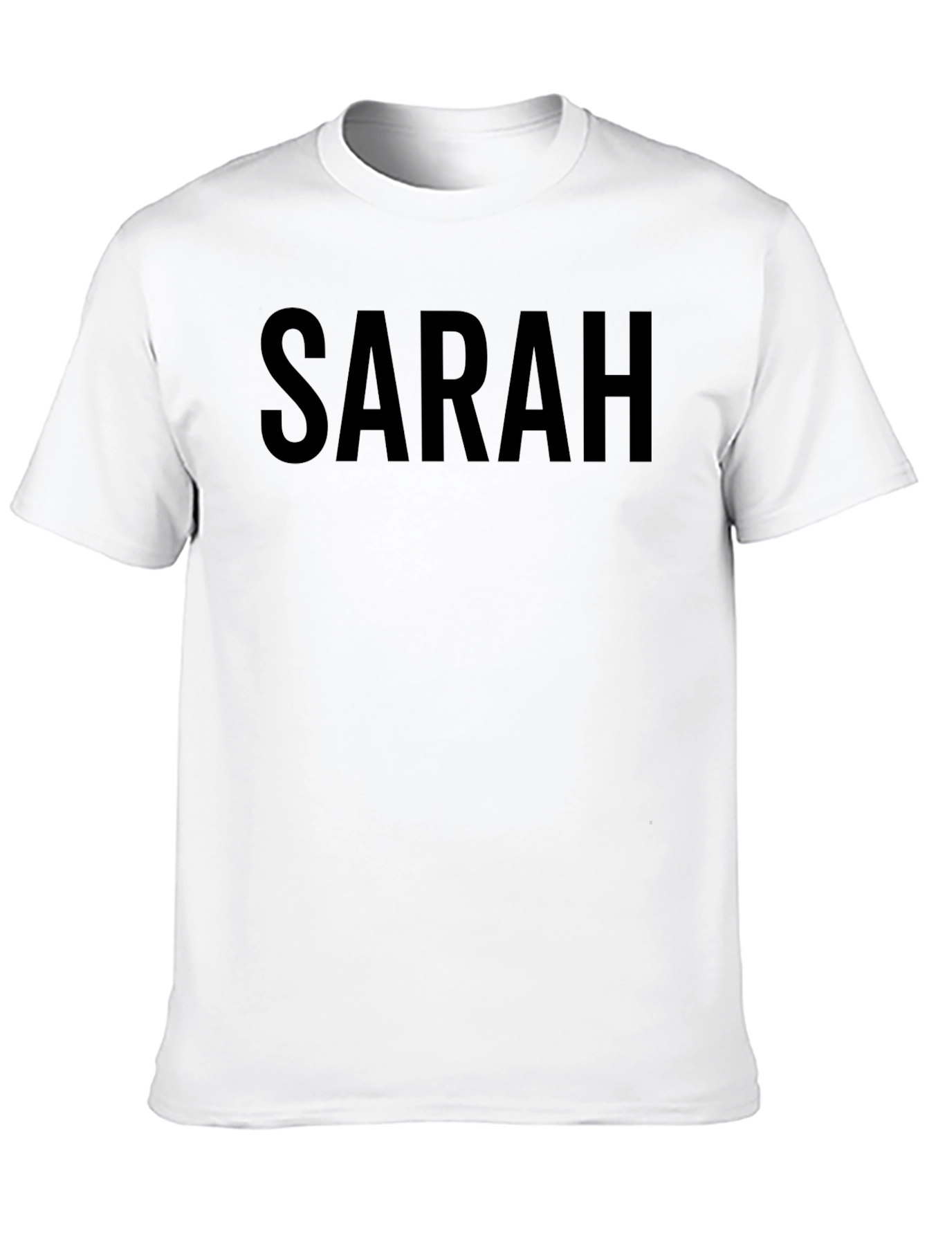 SARAH Bold Text Tee - Casual Style