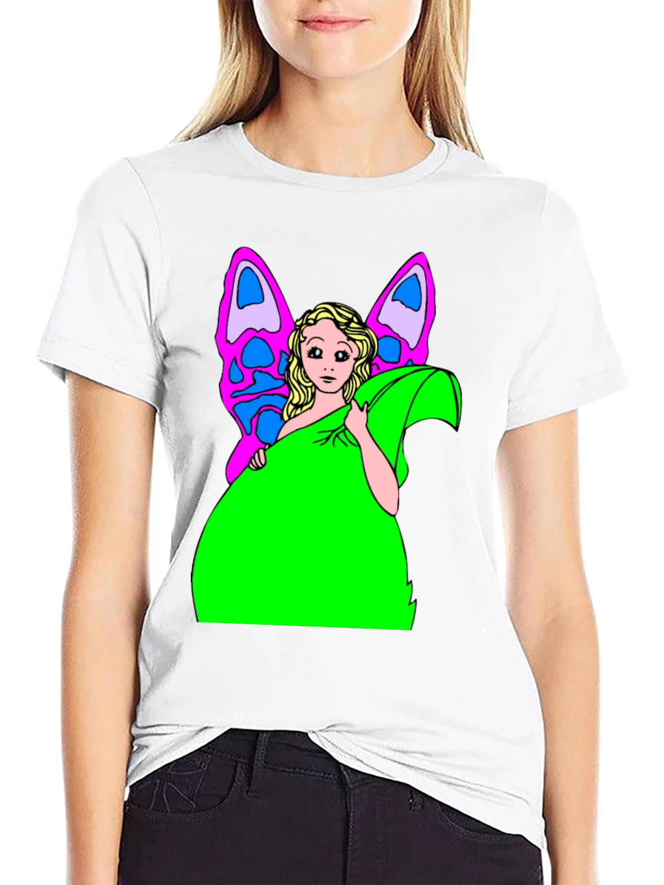 Fairy Graphic Print T-Shirt - Unique Design