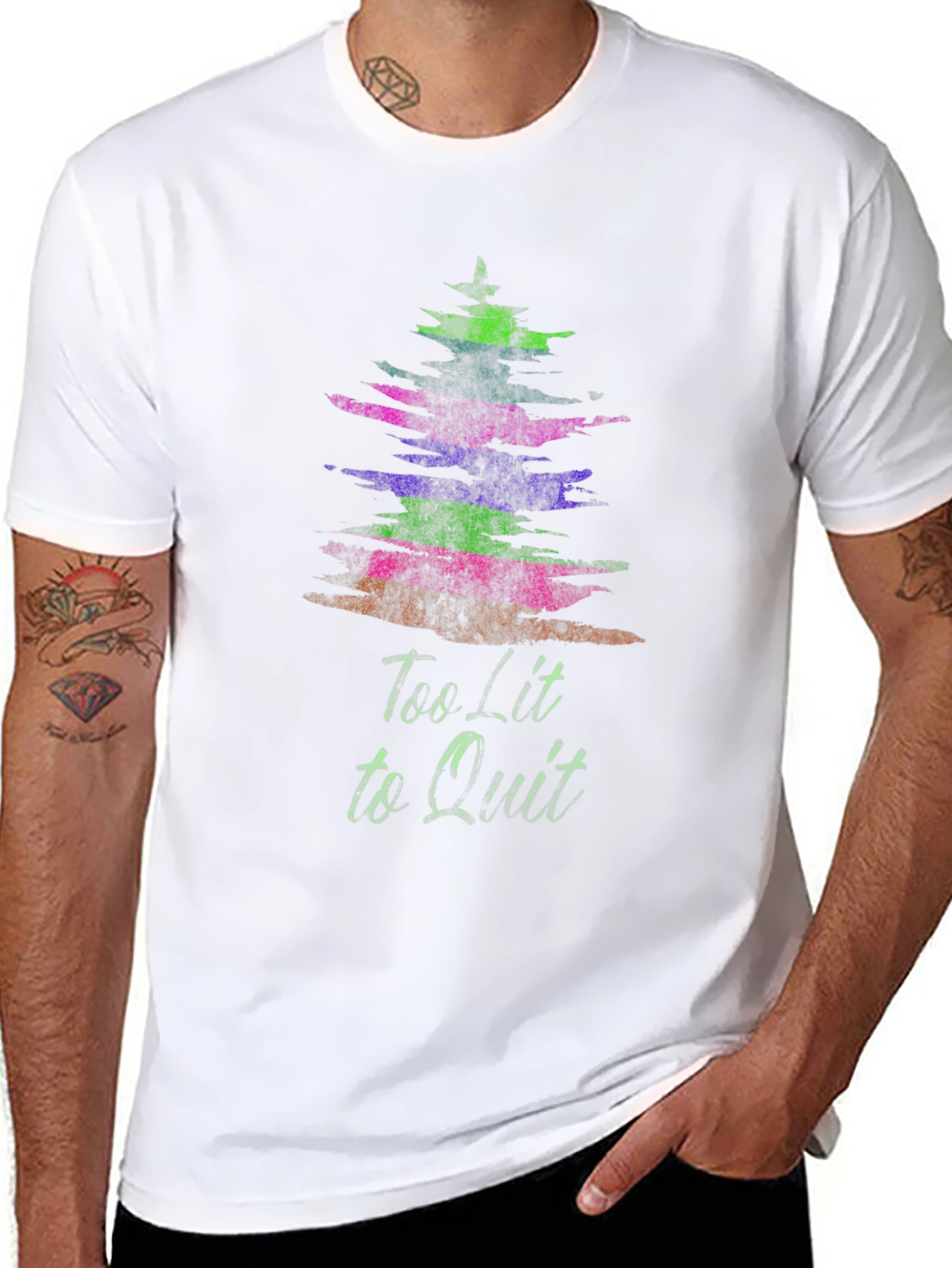 Too Lit to Quit Graphic Tee