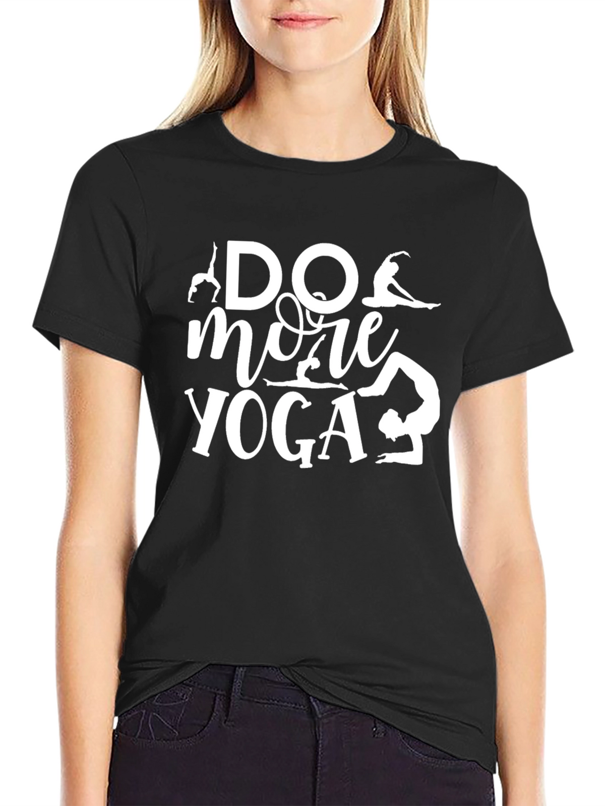 Do More Yoga Black T-Shirt