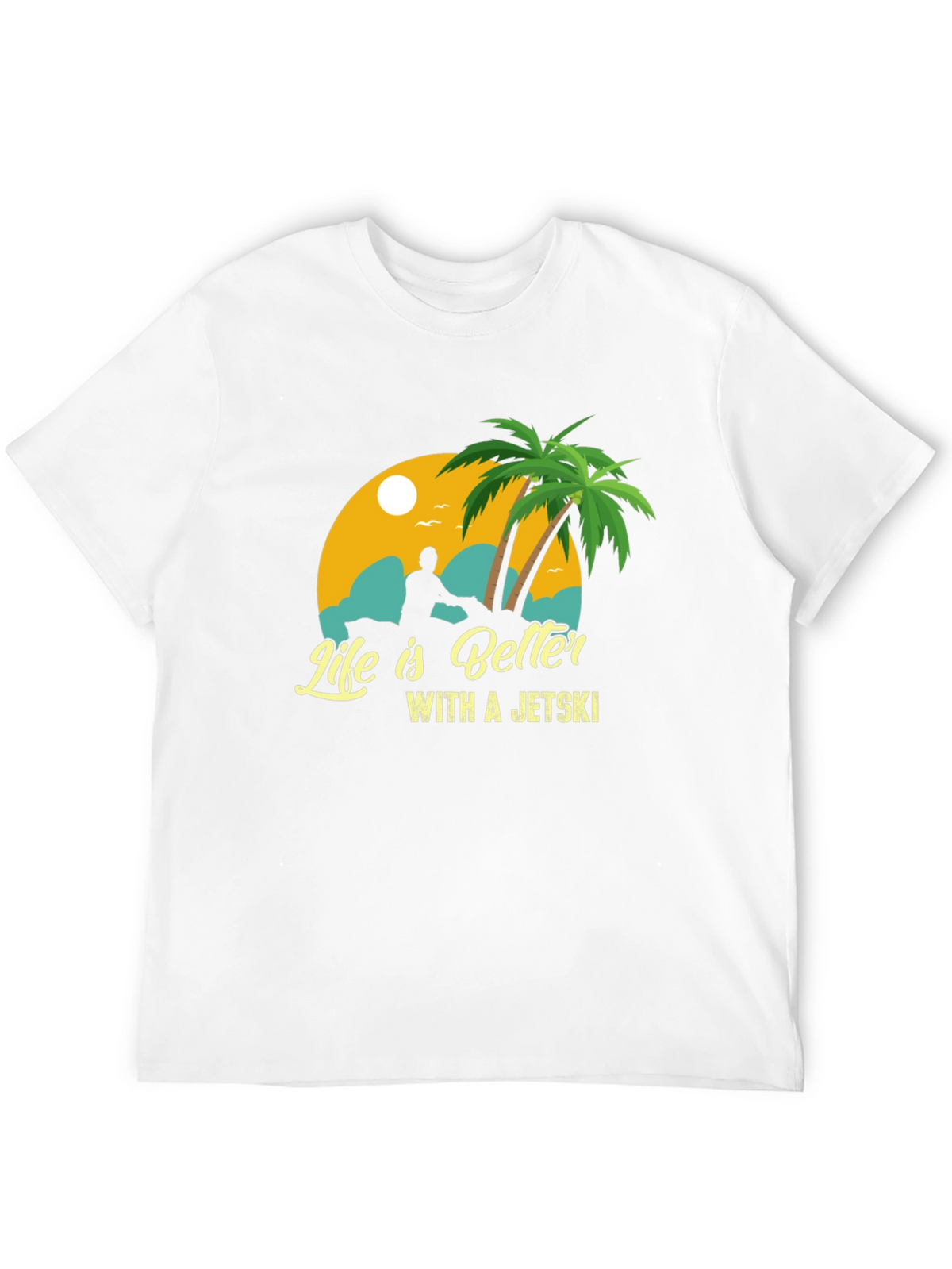 Life Is Better With A Jetski Black T-Shirt