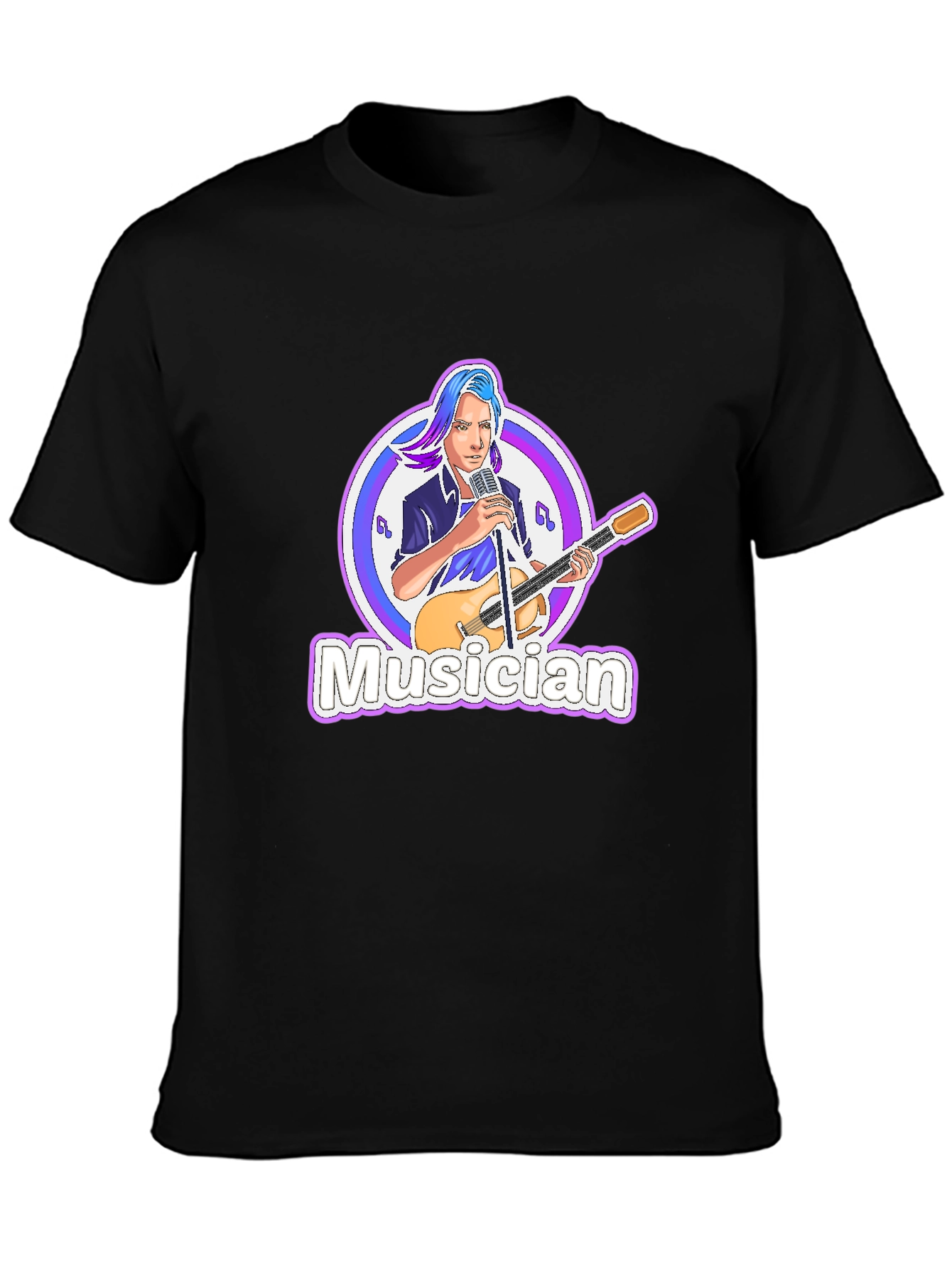 Musician Graphic T-Shirt - Cool Band Tee