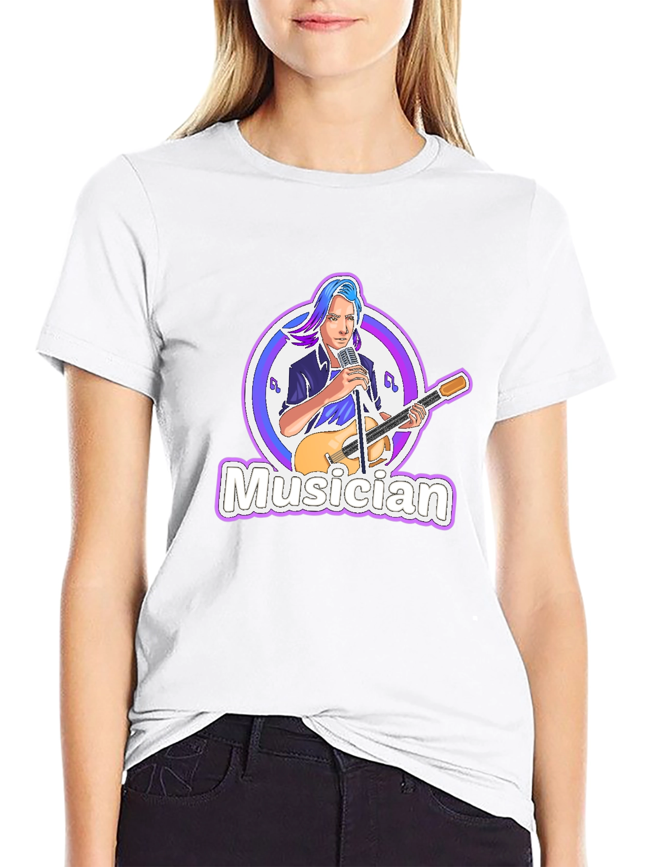 Musician Graphic T-Shirt - Cool Band Tee