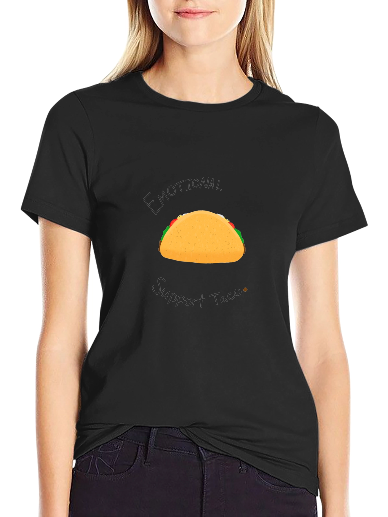 Emotional Support Taco Graphic T-Shirt