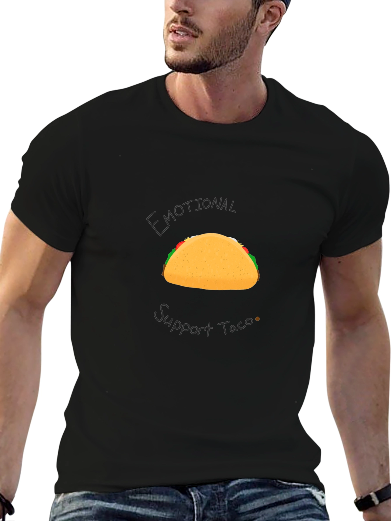 Emotional Support Taco Graphic T-Shirt