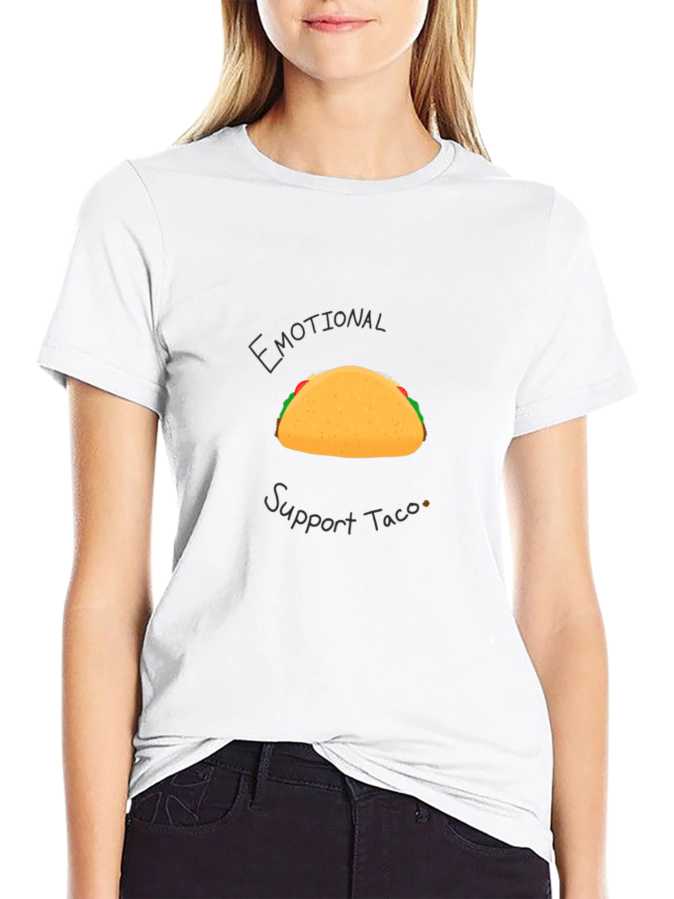 Emotional Support Taco Graphic T-Shirt