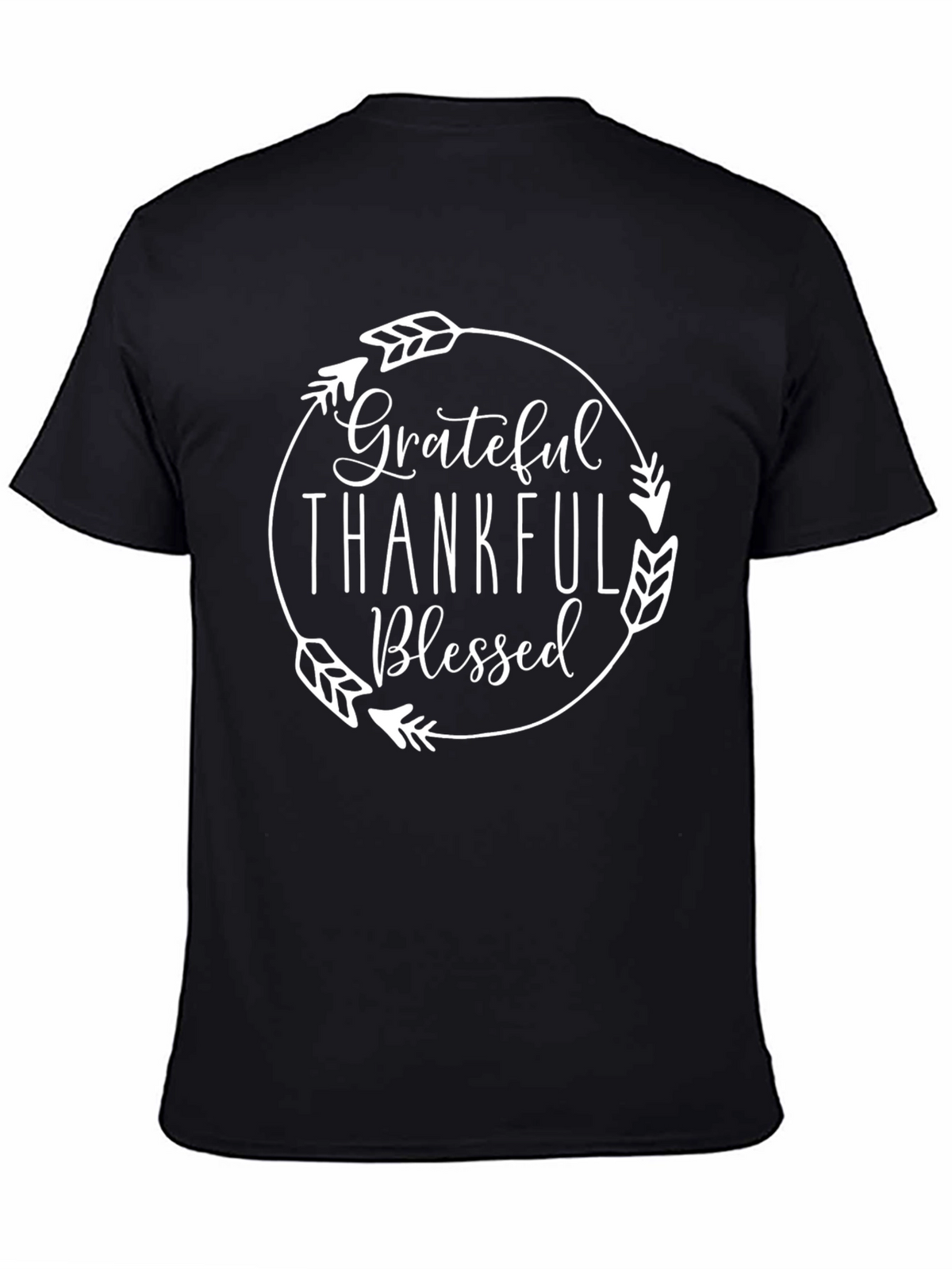Grateful Thankful Blessed T-Shirt - Unisex Crew Neck