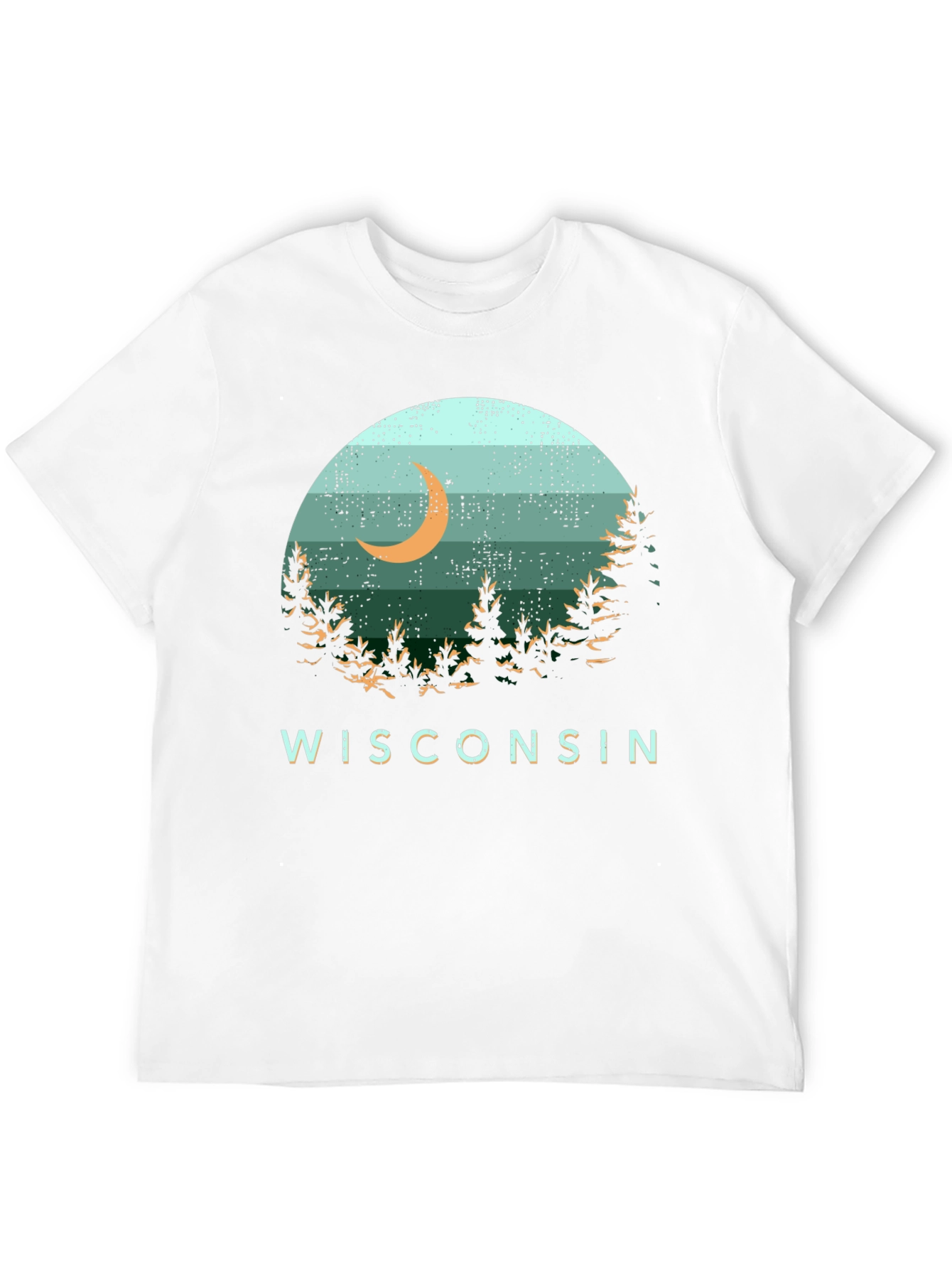 Wisconsin Nature Scene Graphic Tee - Black