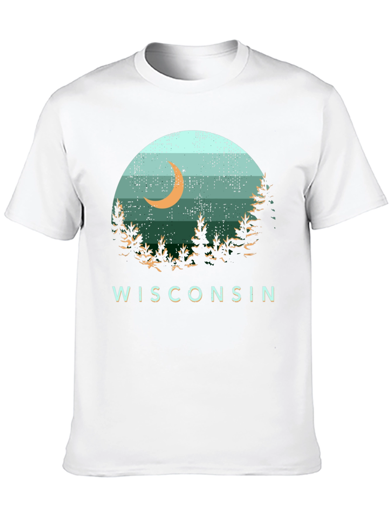 Wisconsin Nature Scene Graphic Tee - Black