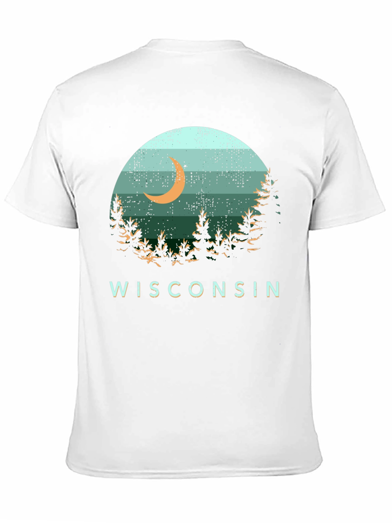 Wisconsin Nature Scene Graphic Tee - Black