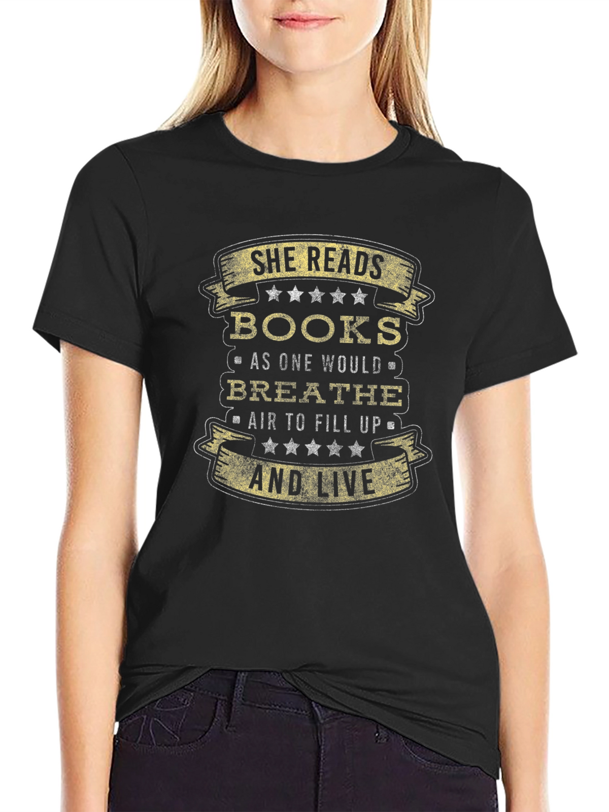 She Reads Books T-Shirt - Book Lover Tee