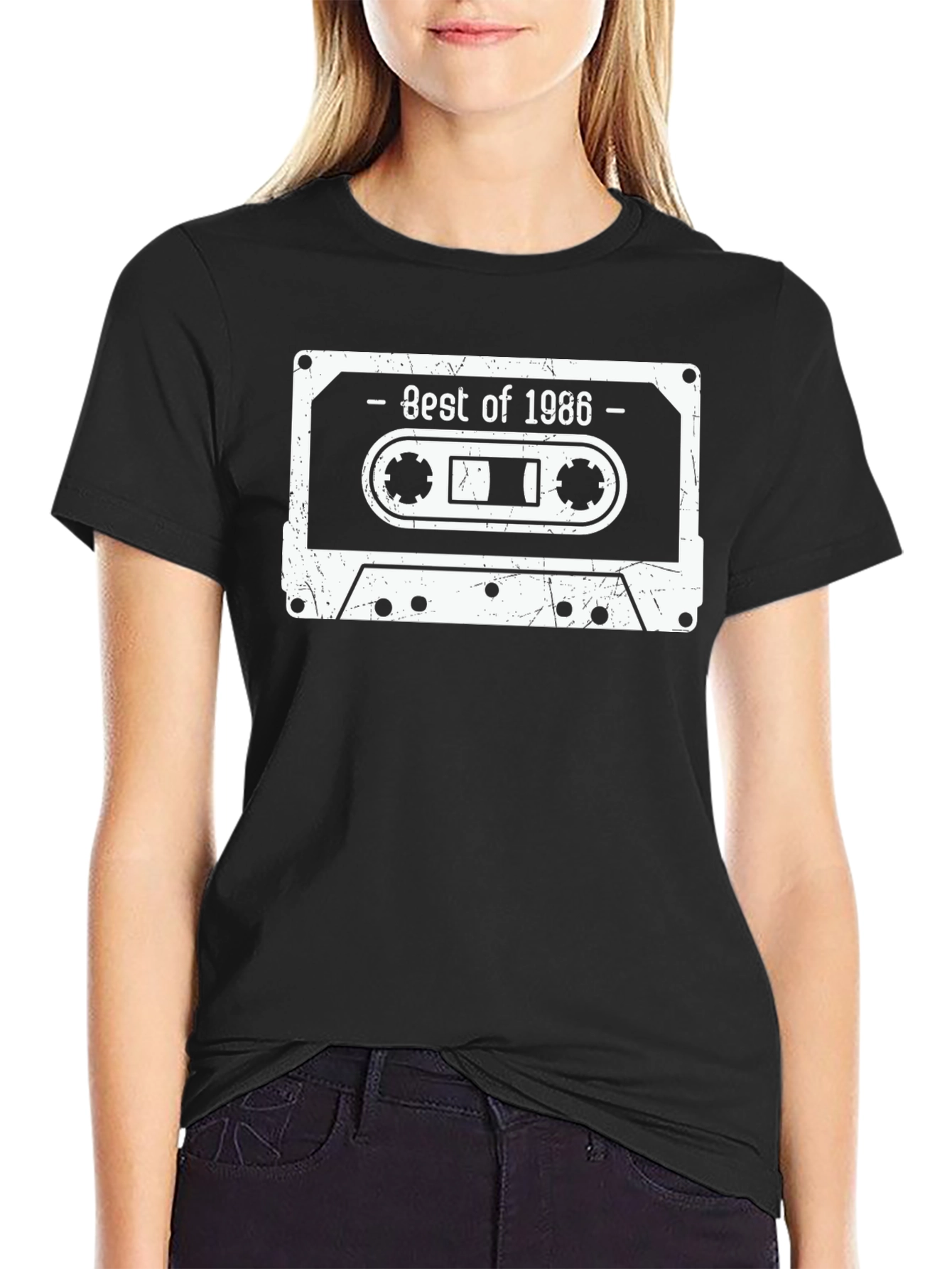 Best of 1986 Retro Cassette Tape Graphic T-Shirt