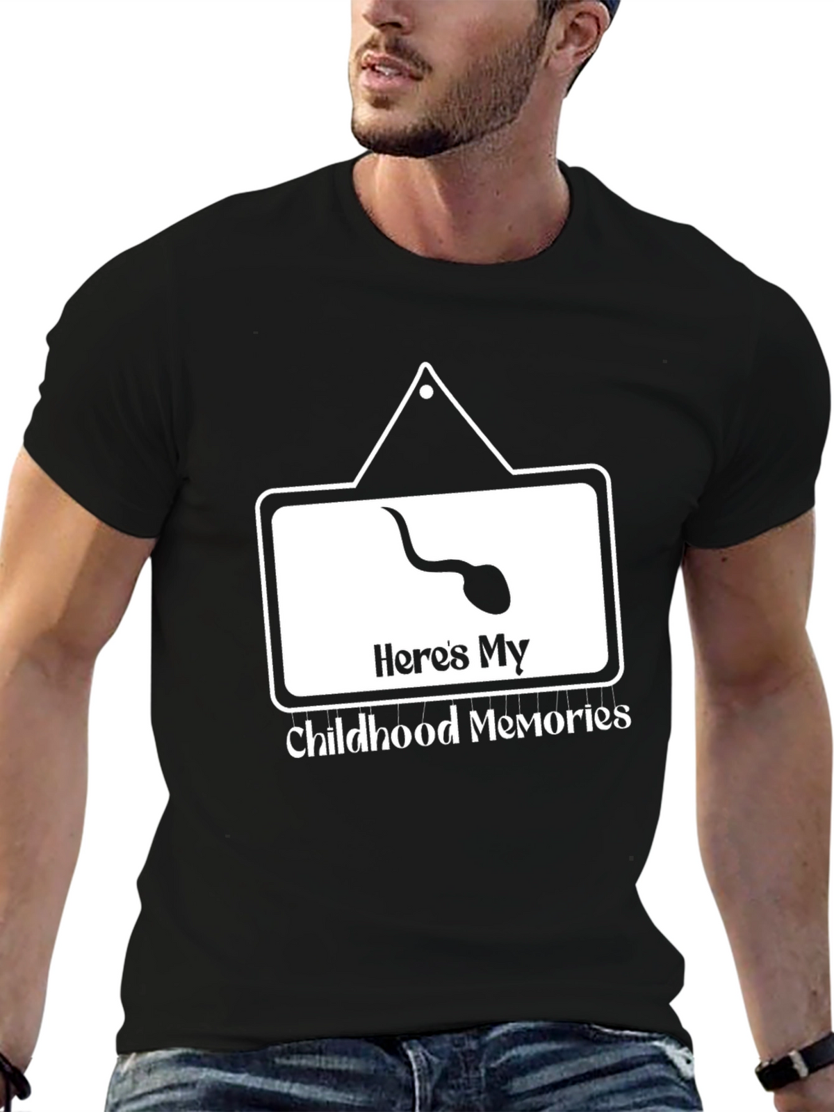 Humorous Childhood Memories Graphic T-Shirt