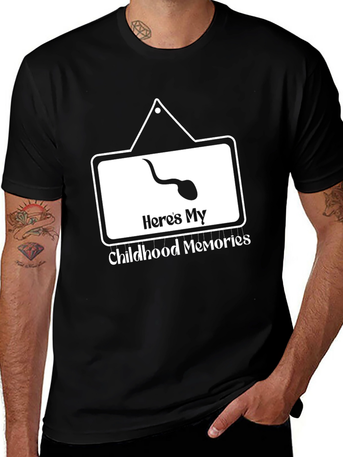 Humorous Childhood Memories Graphic T-Shirt