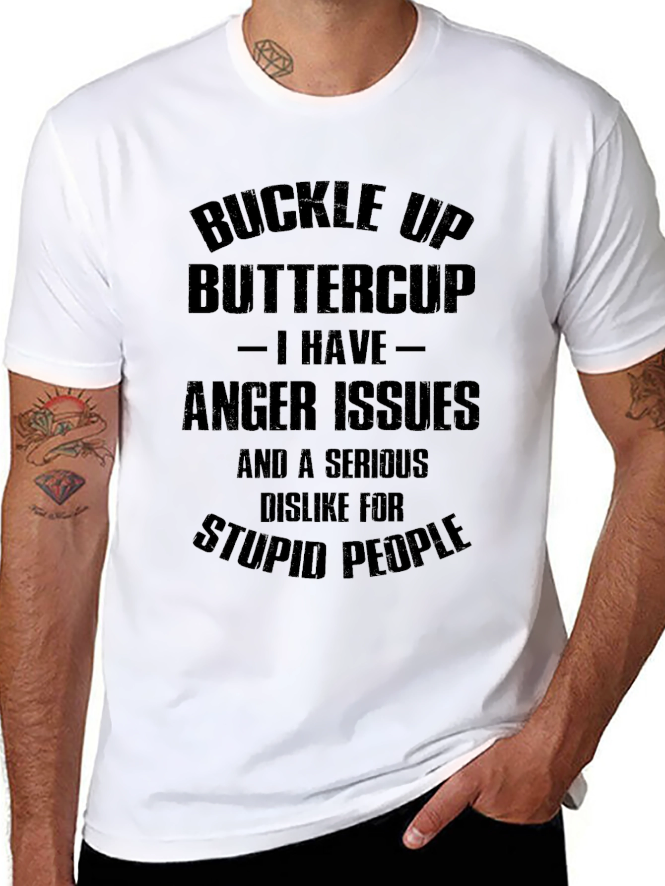 Buckle Up Buttercup T-Shirt - Anger Issues