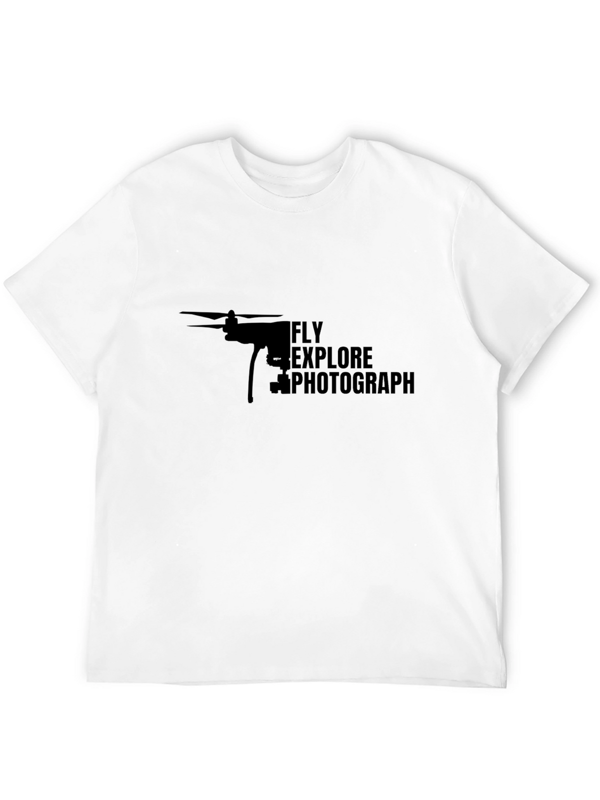 Fly Explore Photograph Drone Graphic T-Shirt