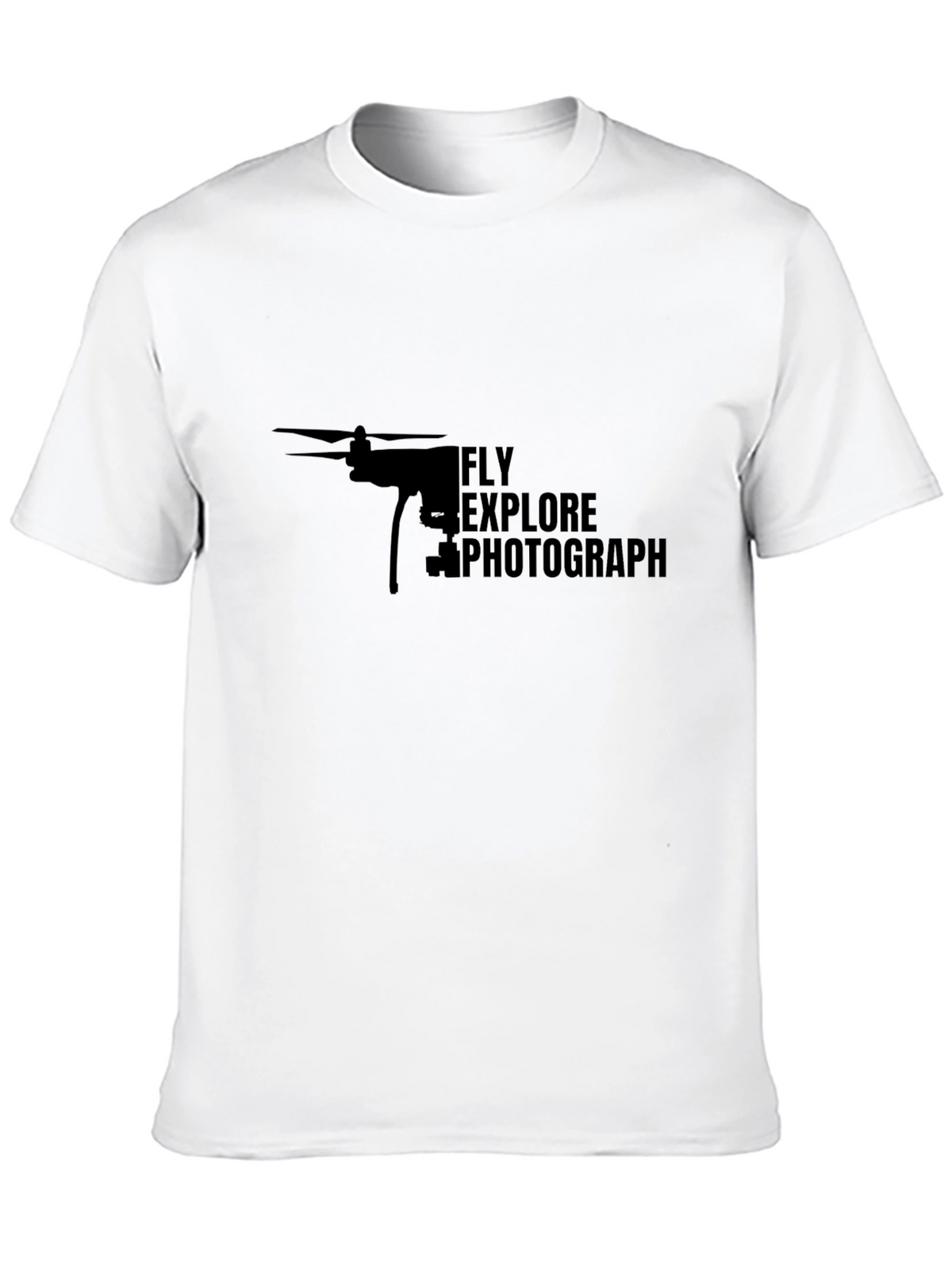 Fly Explore Photograph Drone Graphic T-Shirt