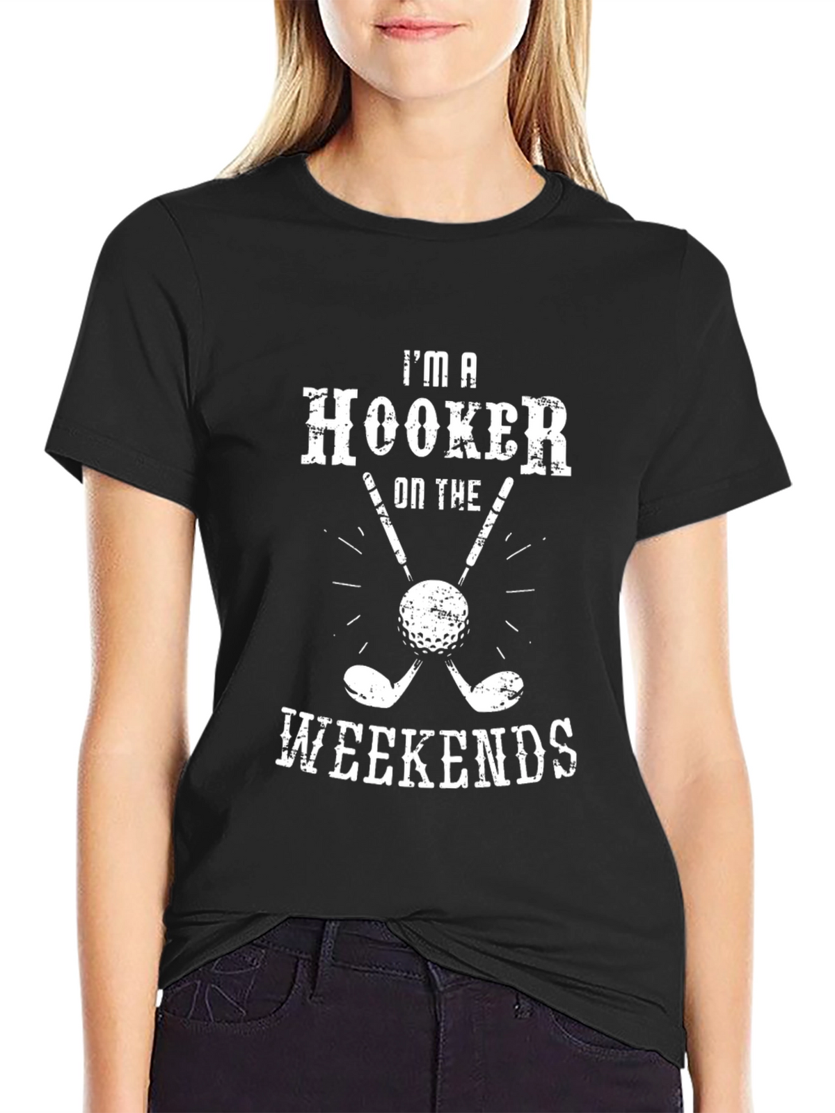 Im a Hooker on the Weekends Funny Golf T-Shirt