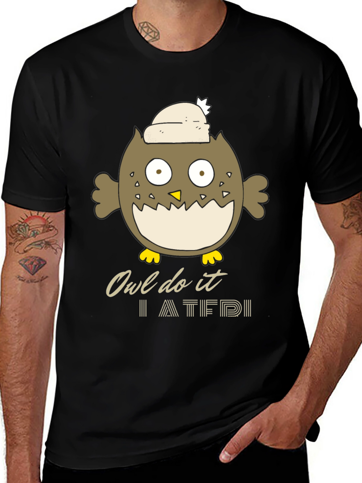 Owl Do It T-Shirt - Funny Cartoon Tee