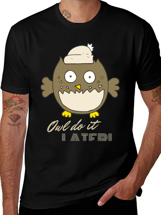 Owl Do It T-Shirt - Funny Cartoon Tee
