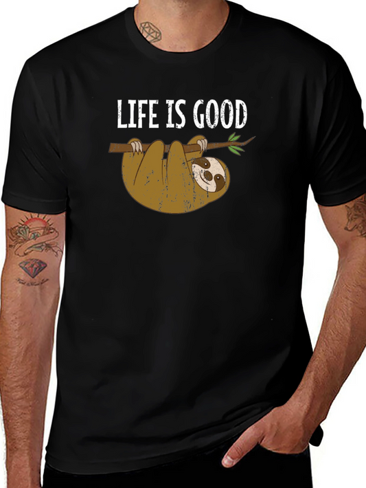 Life Is Good Sloth Graphic Tee - Comfort & Style