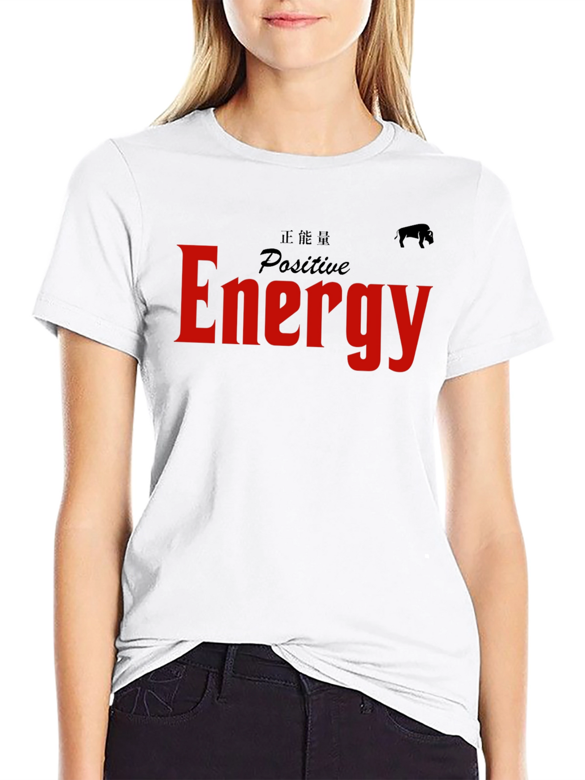 Positive Energy Graphic Tee - Black