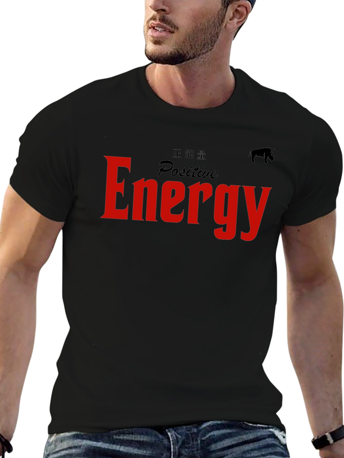 Positive Energy Graphic Tee - Black