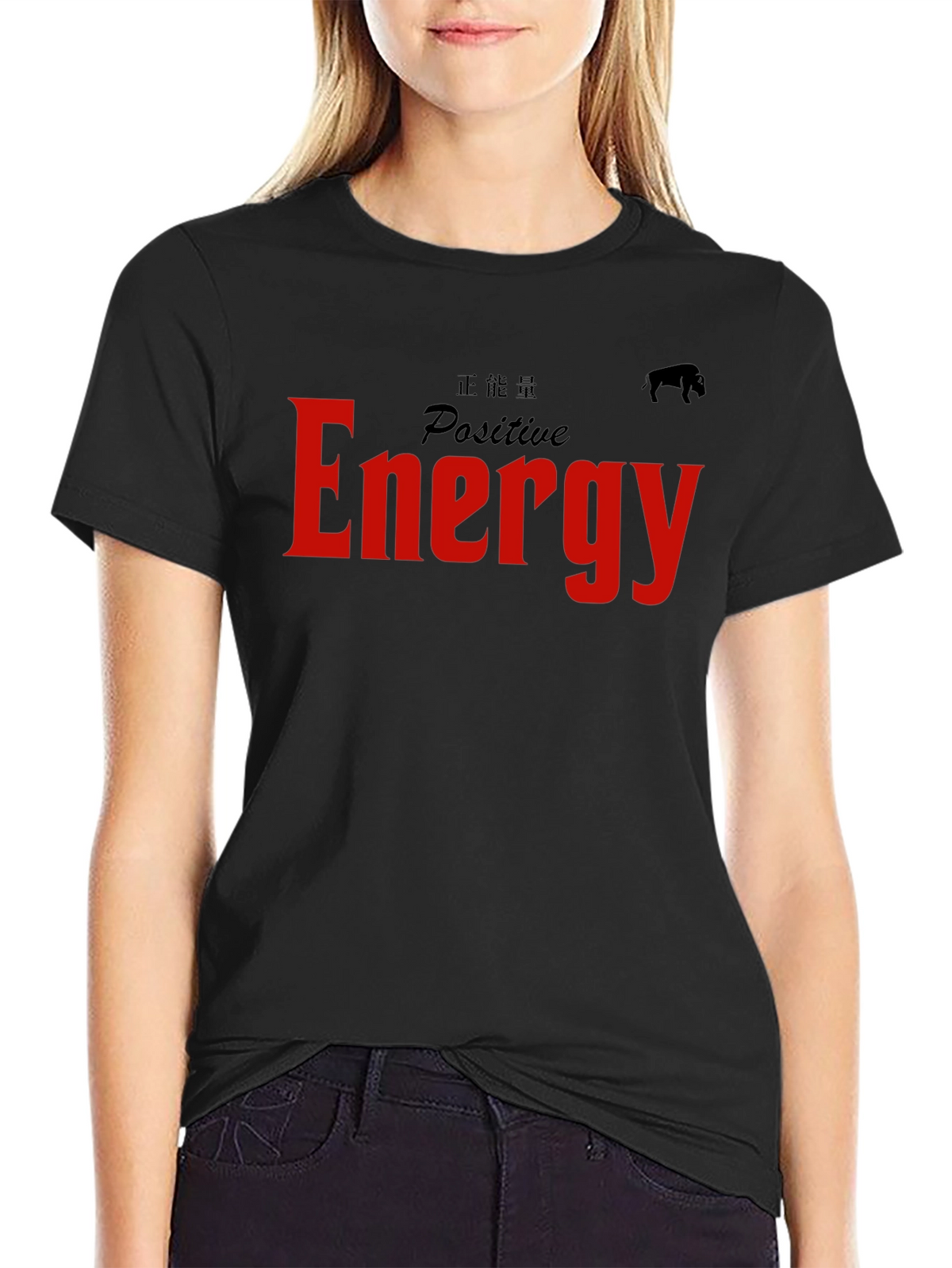 Positive Energy Graphic Tee - Black